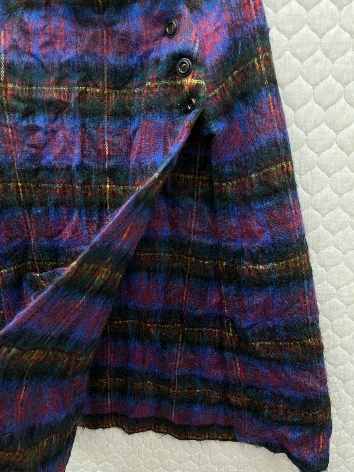 Vintage 🔥🔥🔥STEALS RANNOCH DESIGN DOUBLE POCKET MOHAIR WOOL POCHO Size ONE SIZE - 7 Thumbnail