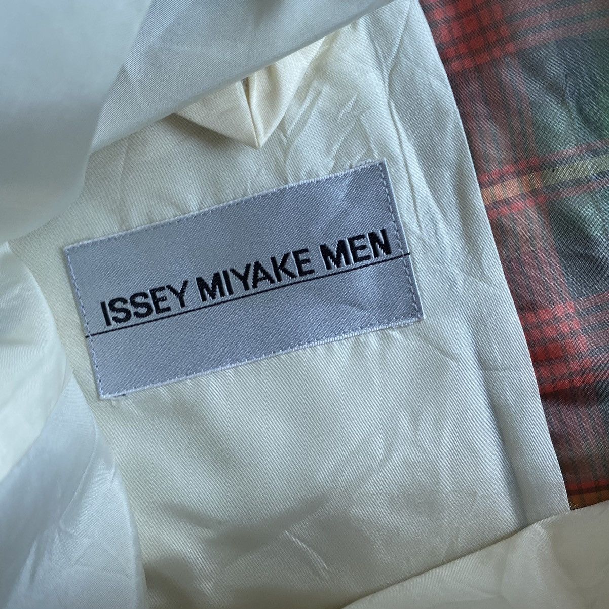Issey Miyake Vintage SS96 Runway Translucent Tartan Plaid Jacket Size US M / EU 48-50 / 2 - 8 Thumbnail