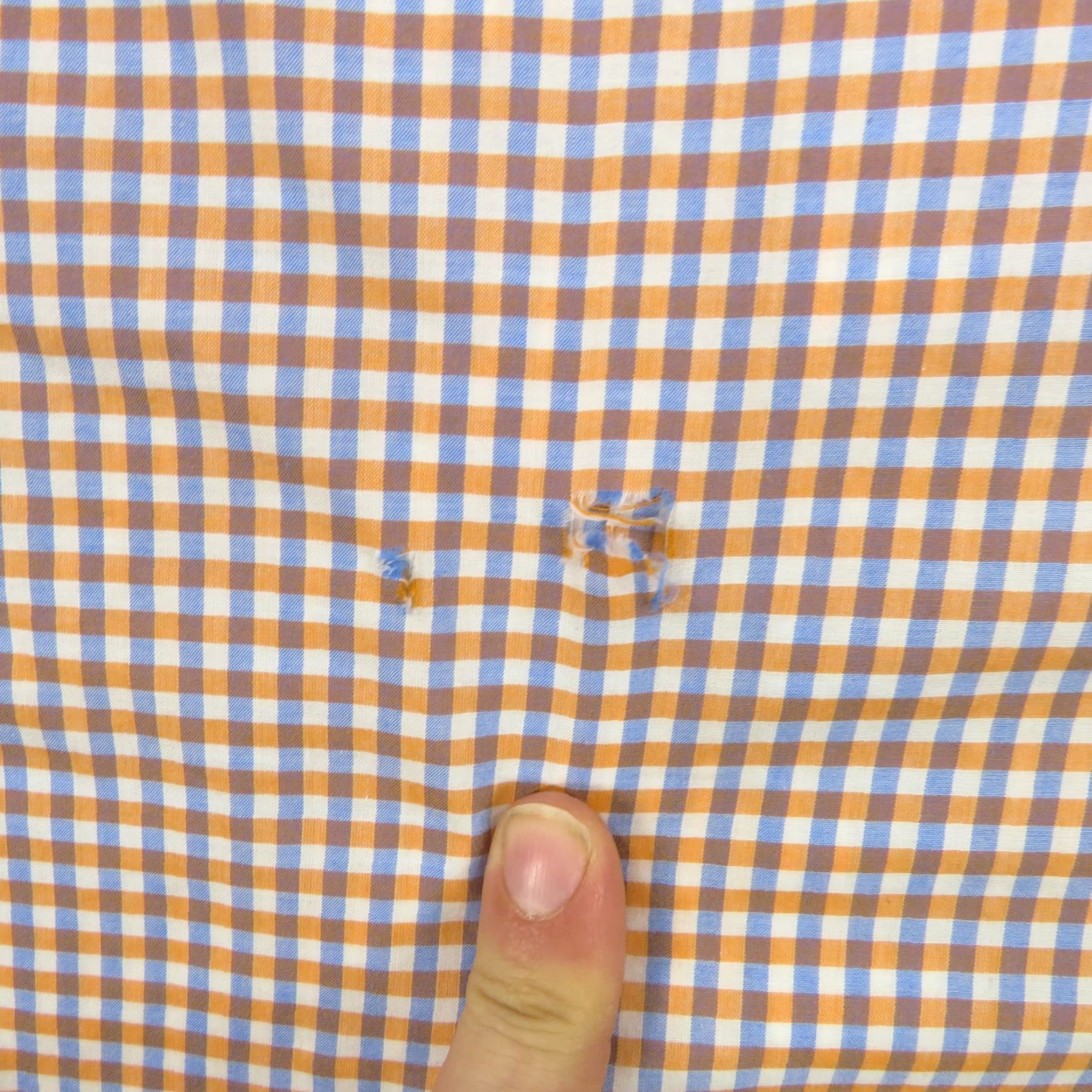 Canali Canali 1934 Shirt Men 16 Orange White Gingham Long Sleeve Button Up Plaid Size US L / EU 52-54 / 3 - 5 Thumbnail