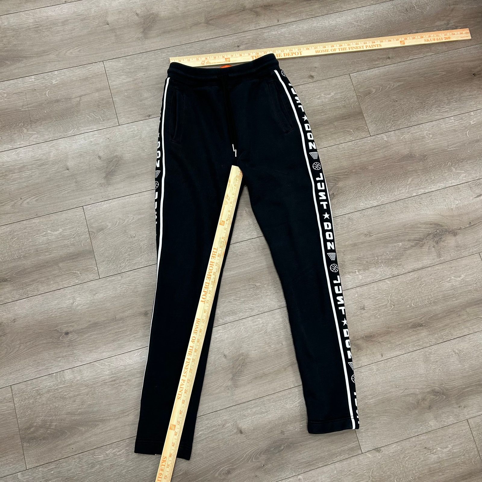 Just Don ALL CITY Just Don Logo Sweatpants BLACK Size Small S B20 Size US 30 / EU 46 - 4 Thumbnail