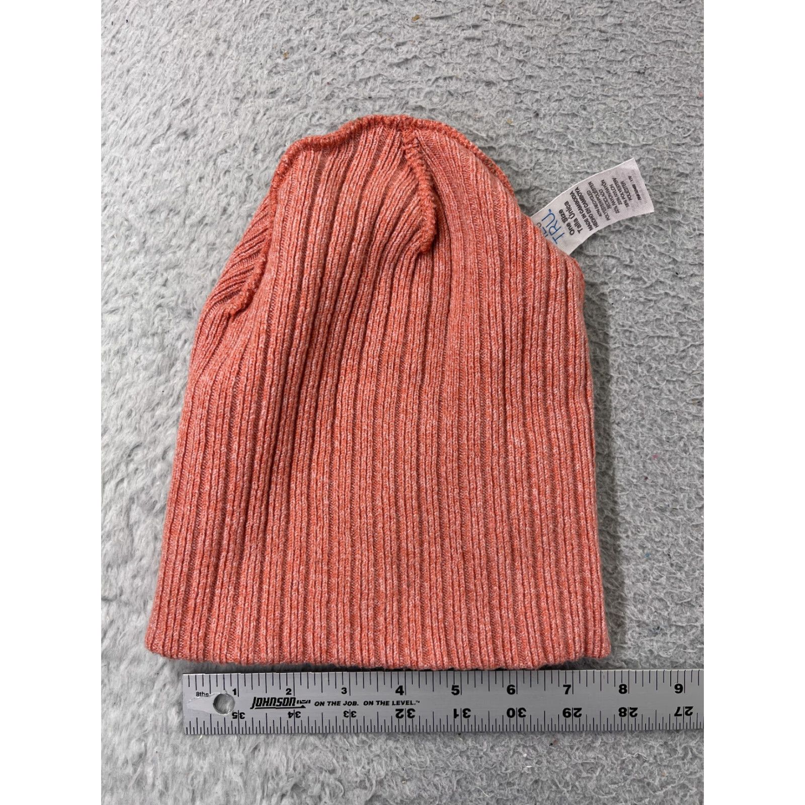 Vintage Time And Tru Beanie Toque Womens One Size Pink Knit Polyester Blend Winter Snow Size ONE SIZE - 4 Thumbnail