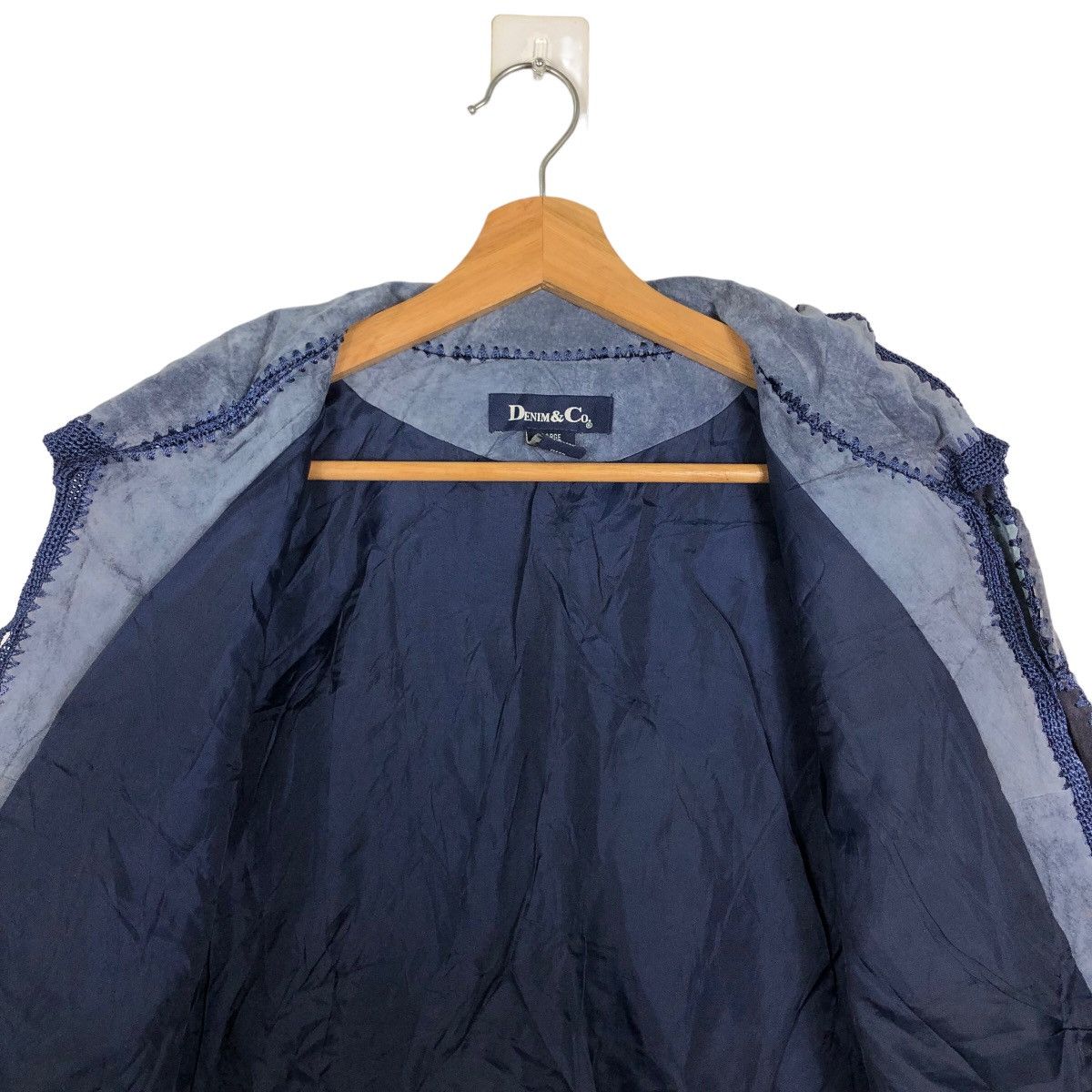 Denim & Co. 🔥90’s Vintage Patch Work Genuine Leather Jacket Denim & Co. Size US L / EU 52-54 / 3 - 11 Thumbnail