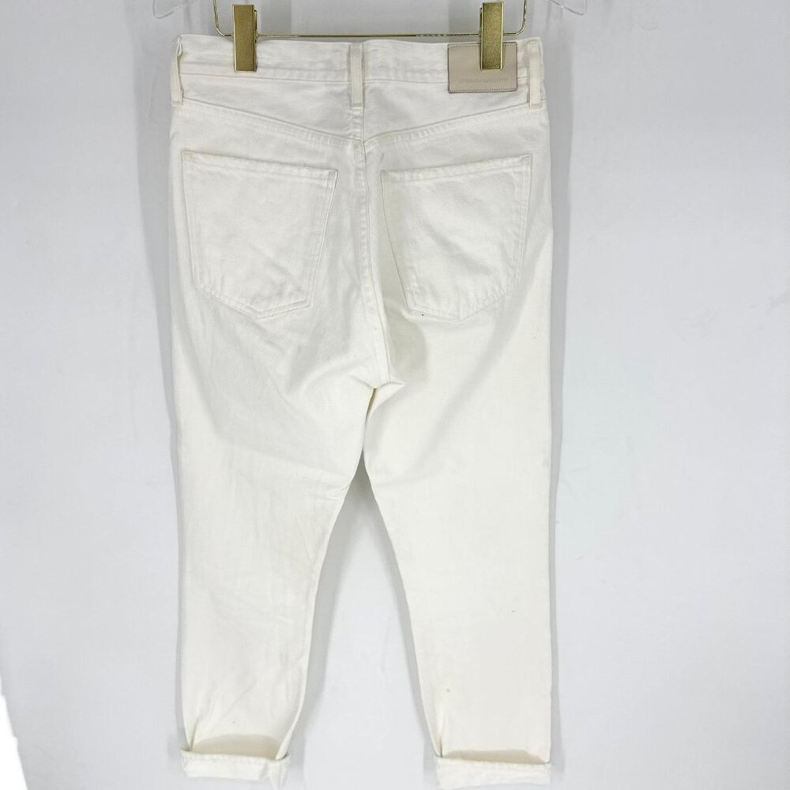 Citizens Of Humanity CItizens of Humanity Charlotte Straight Leg Jeans Cream 26 Size 26" / US 2 / IT 38 - 4 Thumbnail