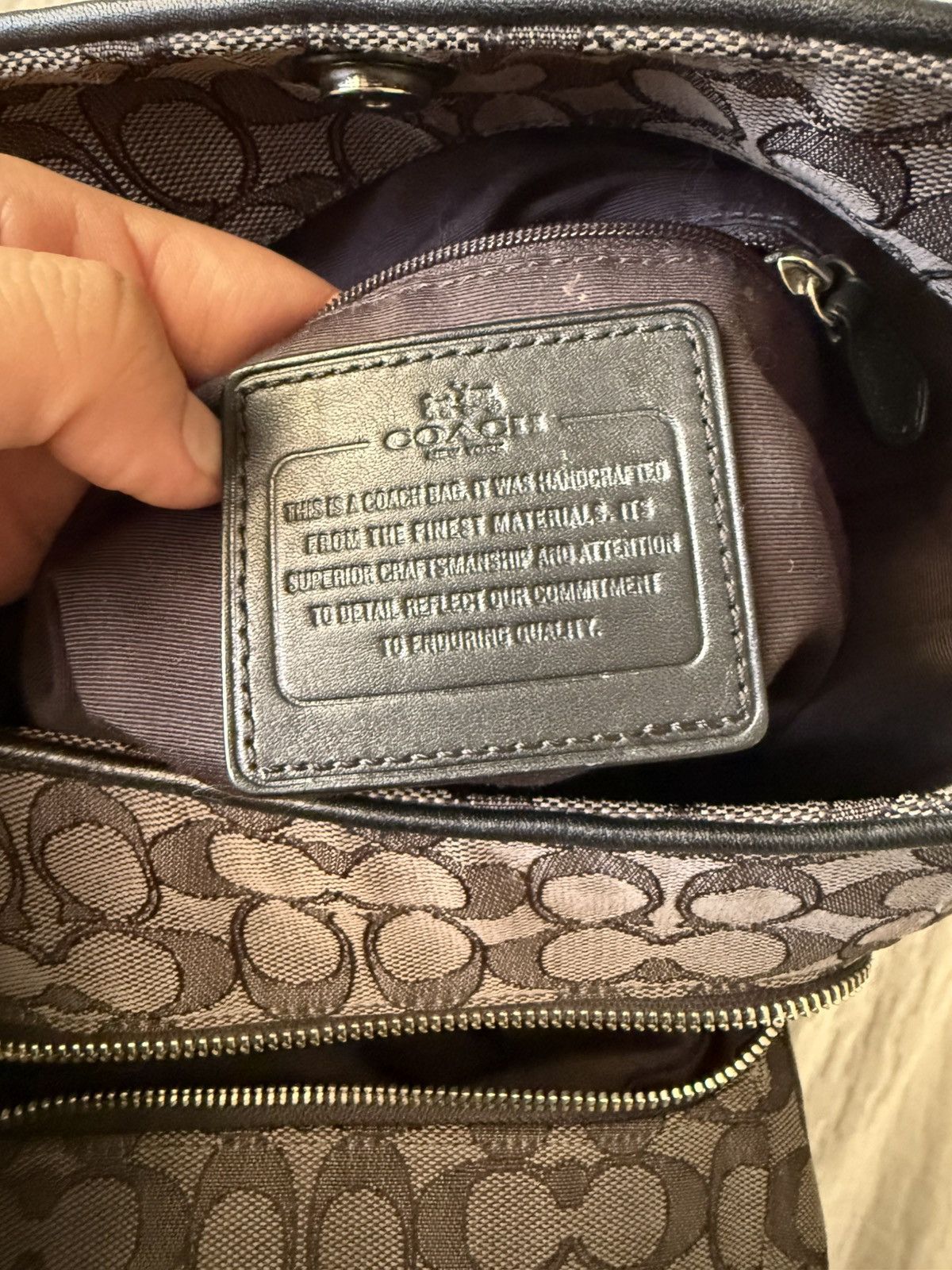 Coach Coach Phoebe Black and Charcoal Shoulder Bag Size ONE SIZE - 4 Thumbnail