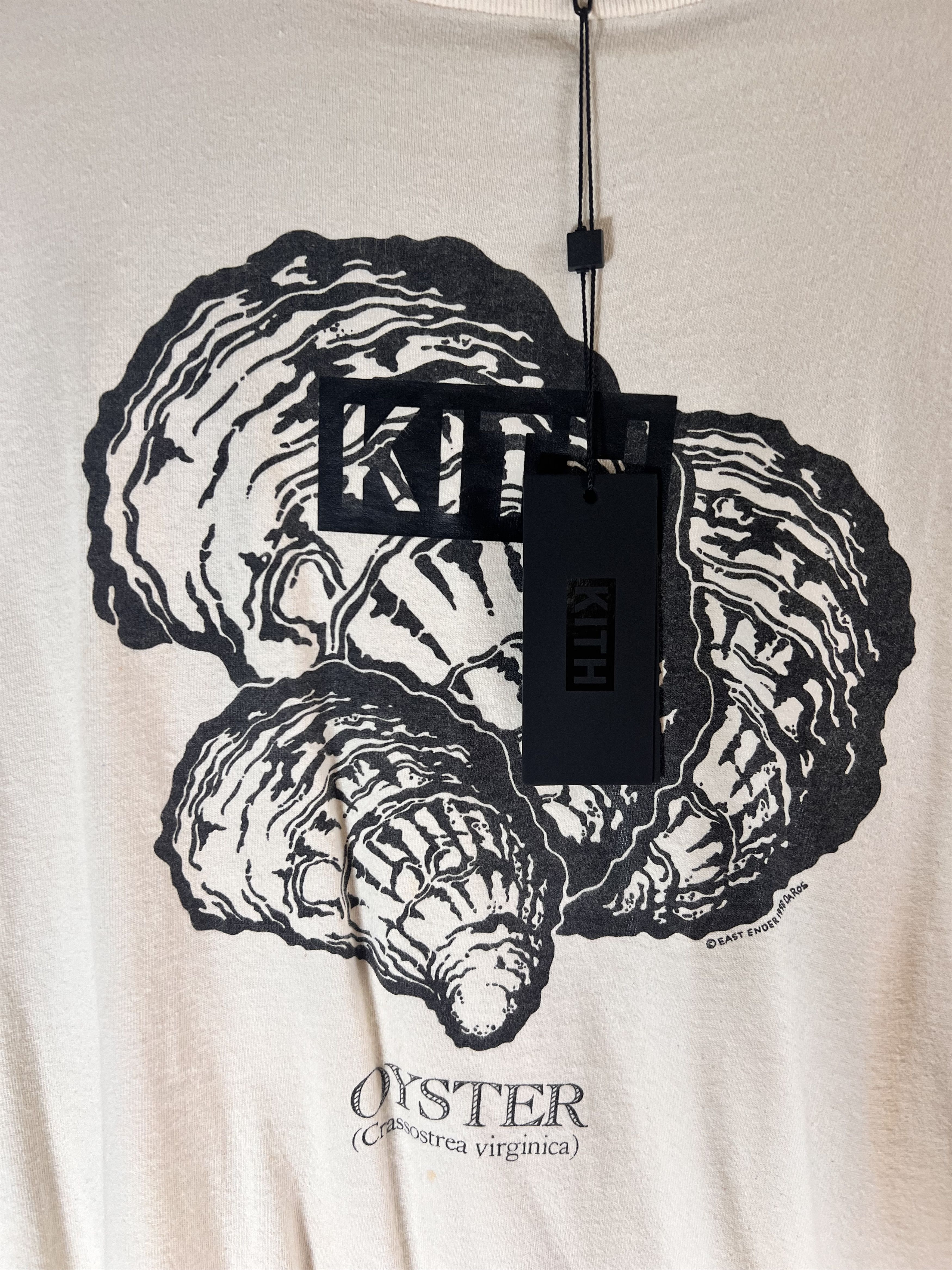 Kith Kith Men's US L Vintage Oyster Tee Box Logo Beige KH3272 Size US L / EU 52-54 / 3 - 2 Thumbnail