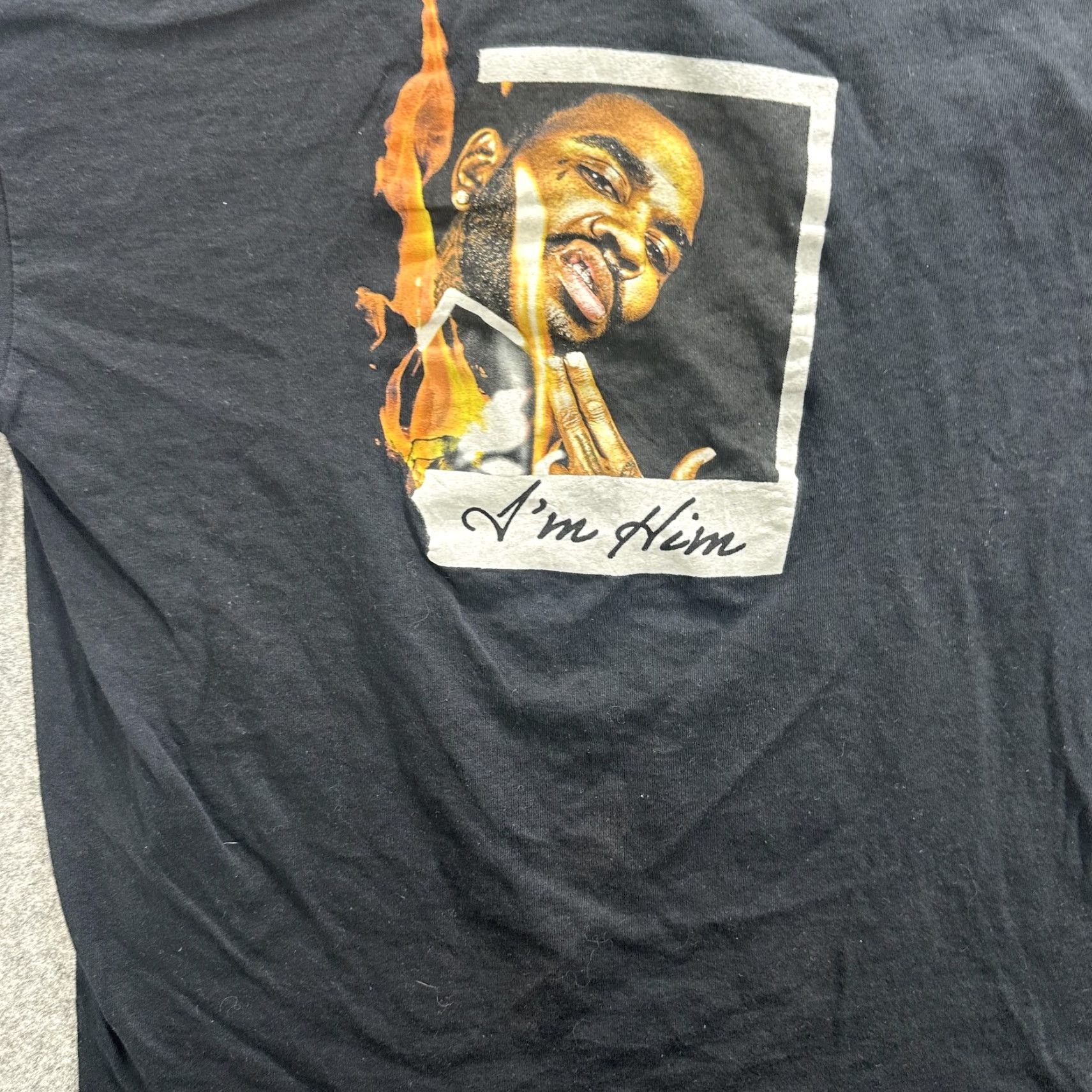 Vintage VINTAGE Kevin Gates T-Shirt Mens Large Black Hip Hop Rap Graphic Flame Music 2010s Size US L / EU 52-54 / 3 - 4 Thumbnail