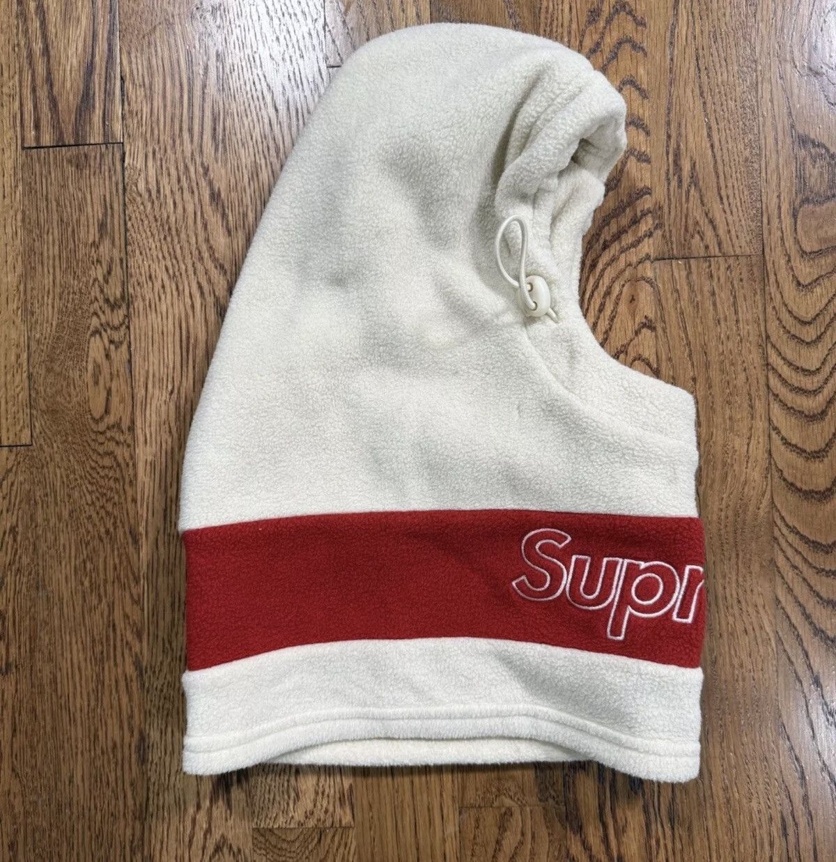 Supreme Supreme balaclava Face mask Fleece Beige Red Unisex OS Size ONE SIZE - 3 Thumbnail