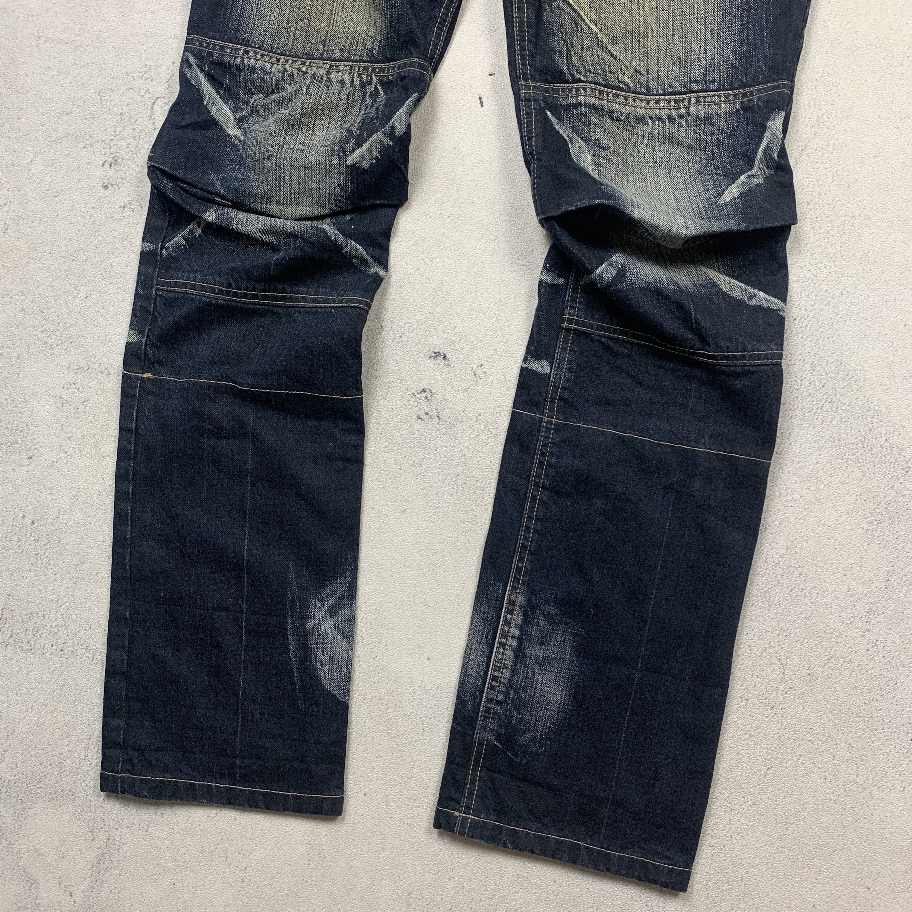 PPFM PPFM Double Waist Denim Japanese Brand Poem Size US 31 - 9 Thumbnail