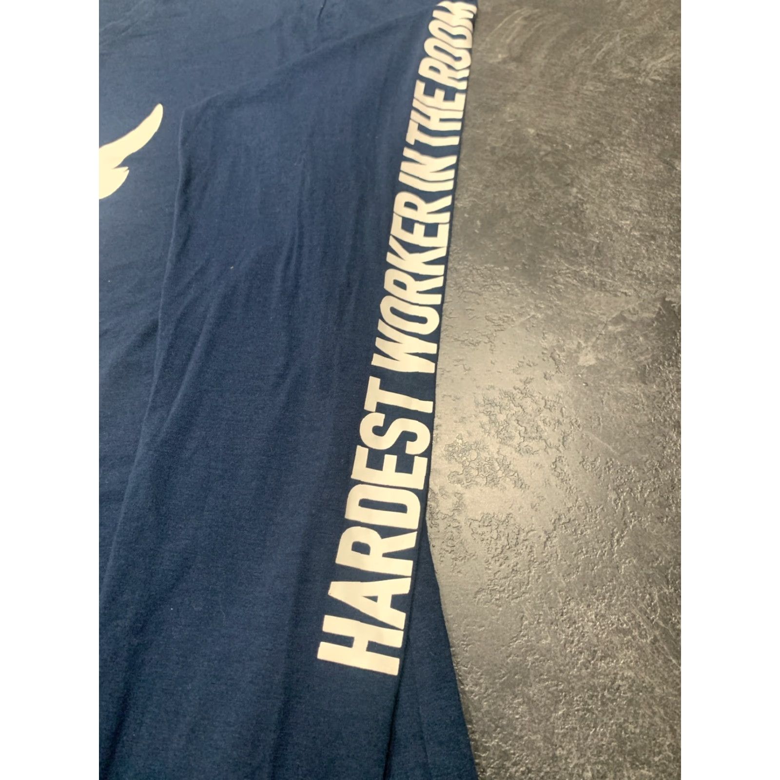 Under Armour VINTAGE Under Armour Project Rock T-Shirt Long Sleeve Men's Large Blue Activewear Athletic Clothing Size US L / EU 52-54 / 3 - 3 Thumbnail