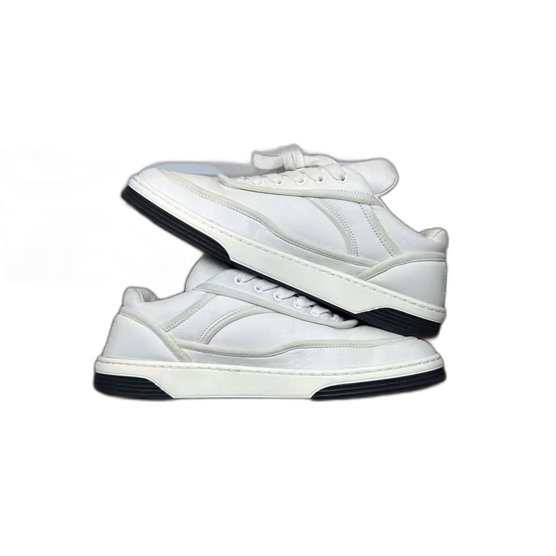Chanel Chanel White Leather Sneakers Size 36 Size US 5.5 / EU 38 - 1 Thumbnail