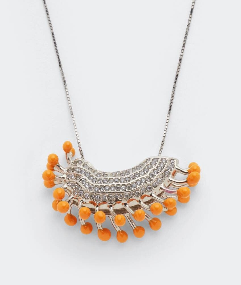 Bottega Veneta o1bcso1str0725 Size: OS / Trap Necklace in Silver Size ONE SIZE - 2 Thumbnail