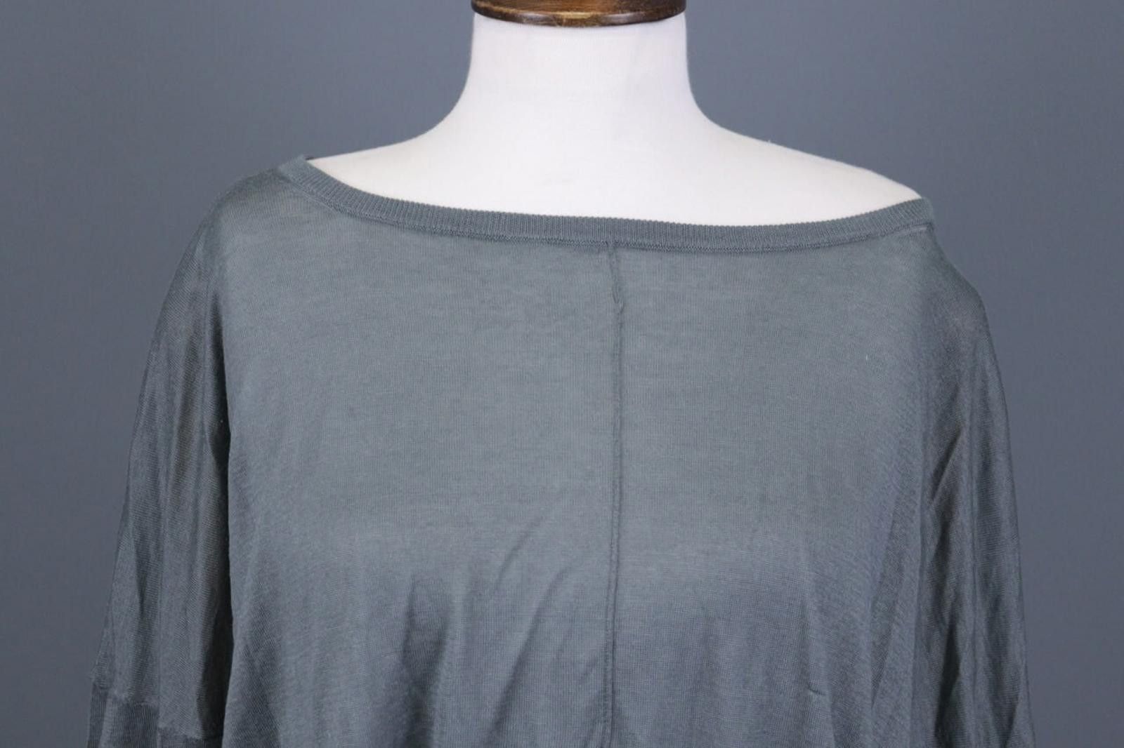 Designer Transit Par Such Gray Top Tunic Blouse Size 3 Size M / US 6-8 / IT 42-44 - 2 Thumbnail