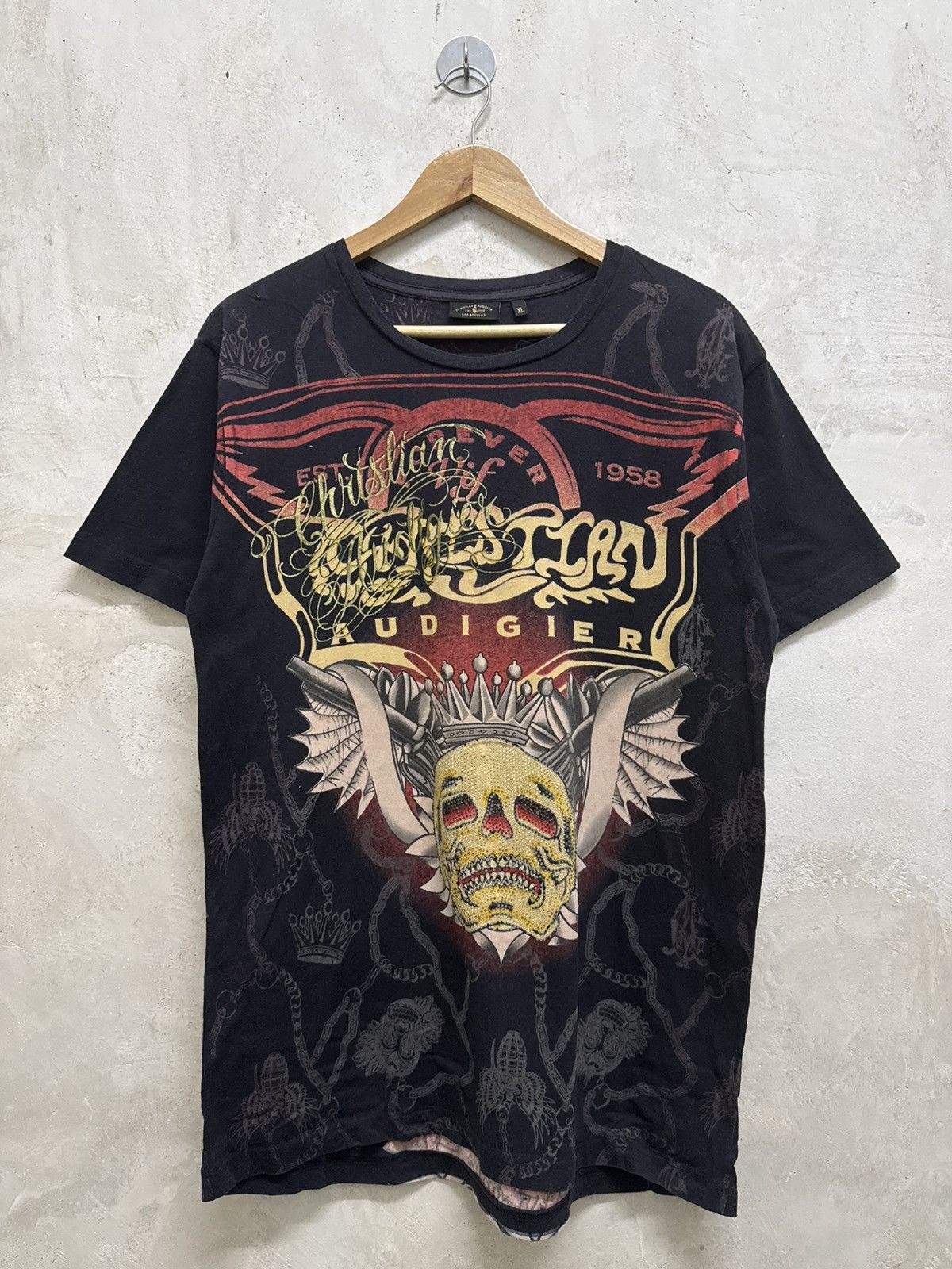 Christian Audigier Archive Diamond Skull Christian Audigier Los Angeles Size US XL / EU 56 / 4 - 1 Thumbnail