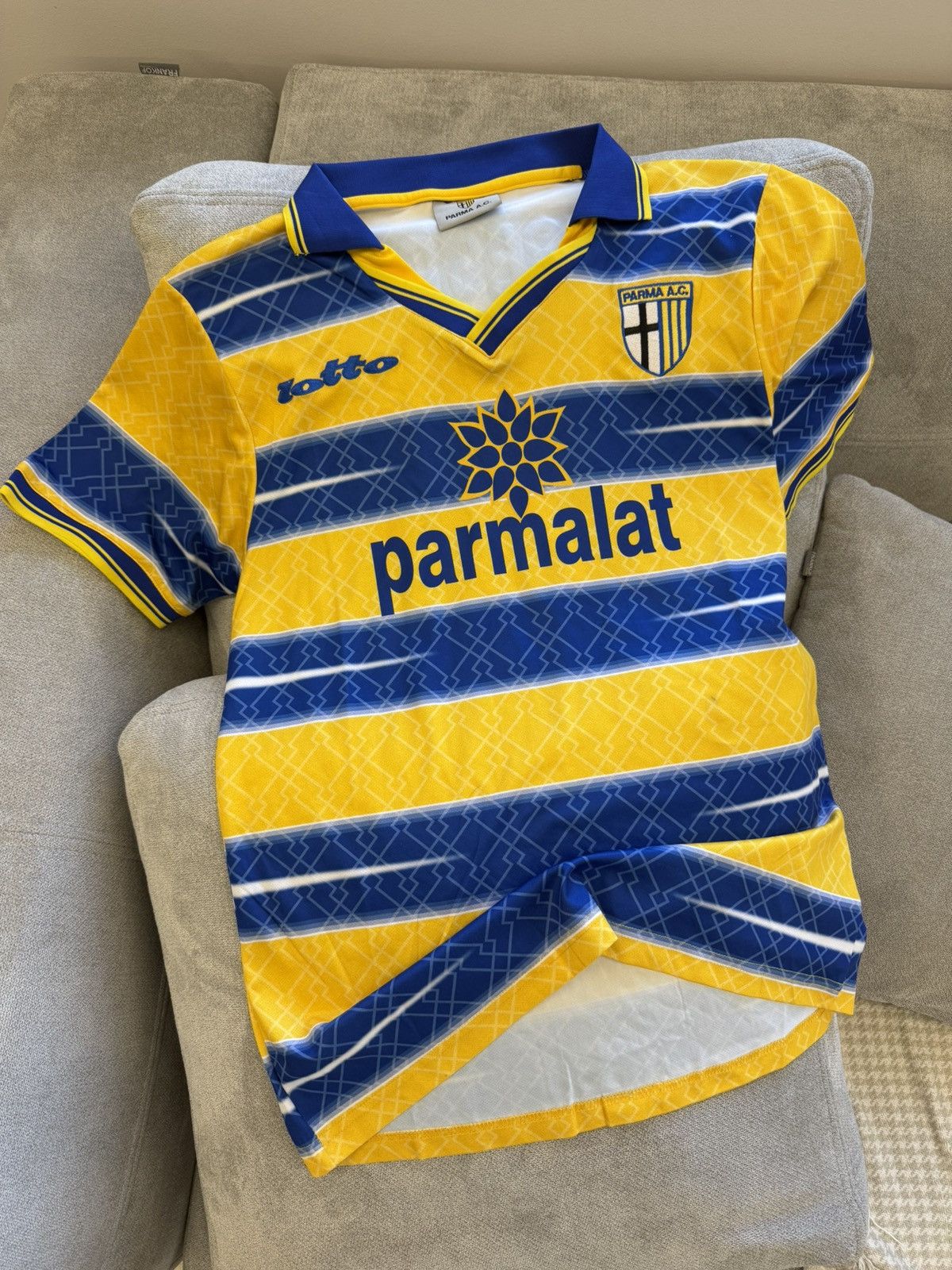 Lotto Sport Vintage Parma A.C. Crespo 8 Lotto Football Soccer Jersey Size US M / EU 48-50 / 2 - 1 Thumbnail