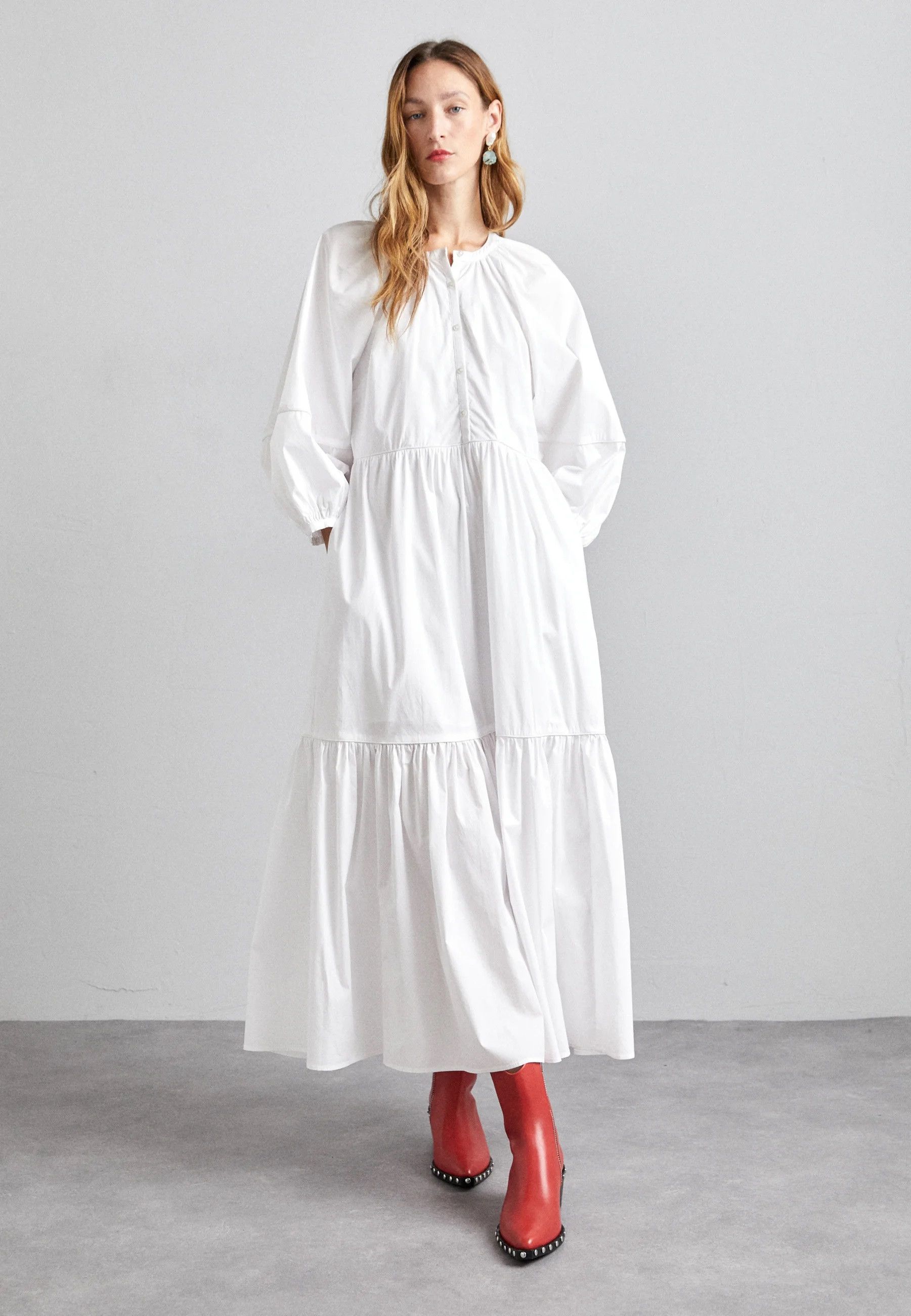 Staud Demi White Dress Size S / US 4 / IT 40 - 1 Thumbnail