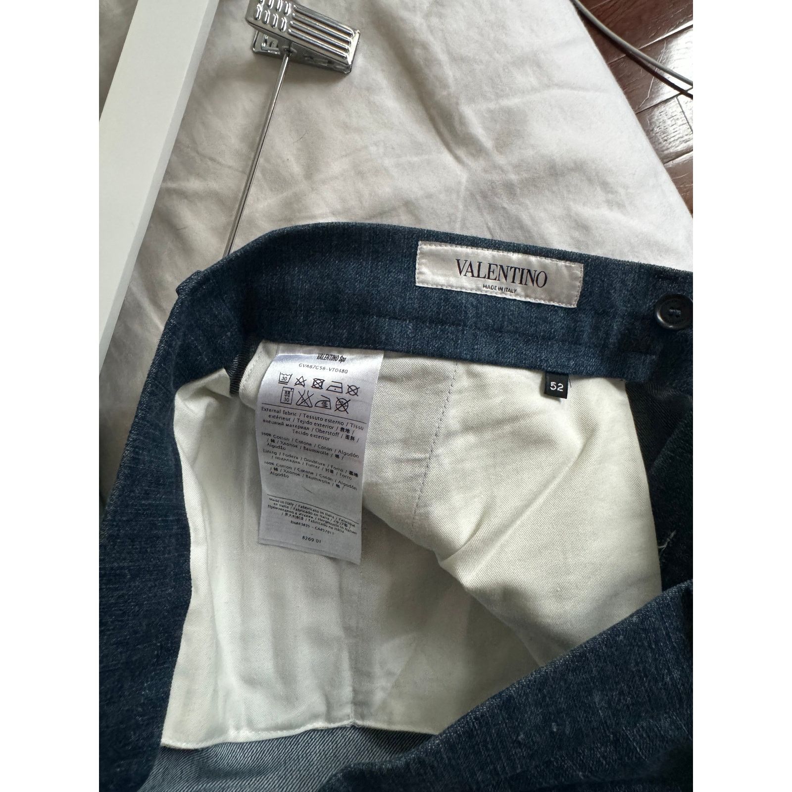 Valentino Valentino Color Block Chambray Trousers Size US 34 / EU 50 - 6 Thumbnail