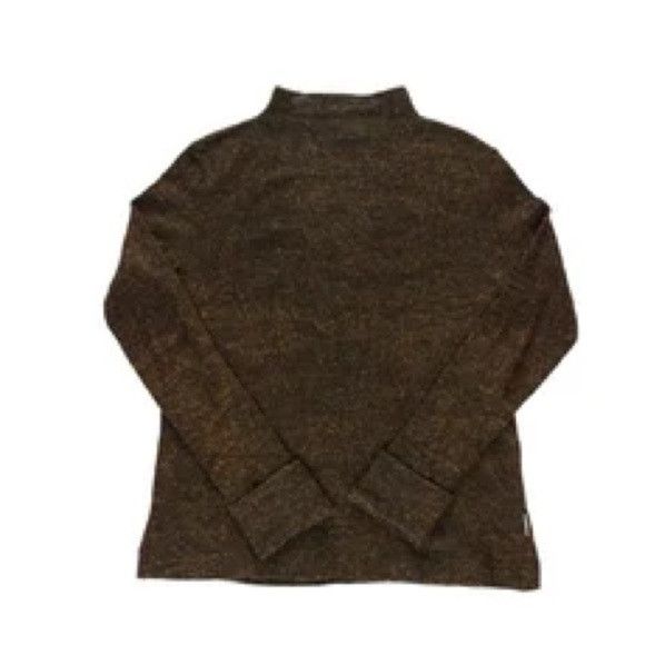 Image of Versace Jeans Couture Brown Sparkle Knit Sweater in Brown Gold, Women's (Size Small)