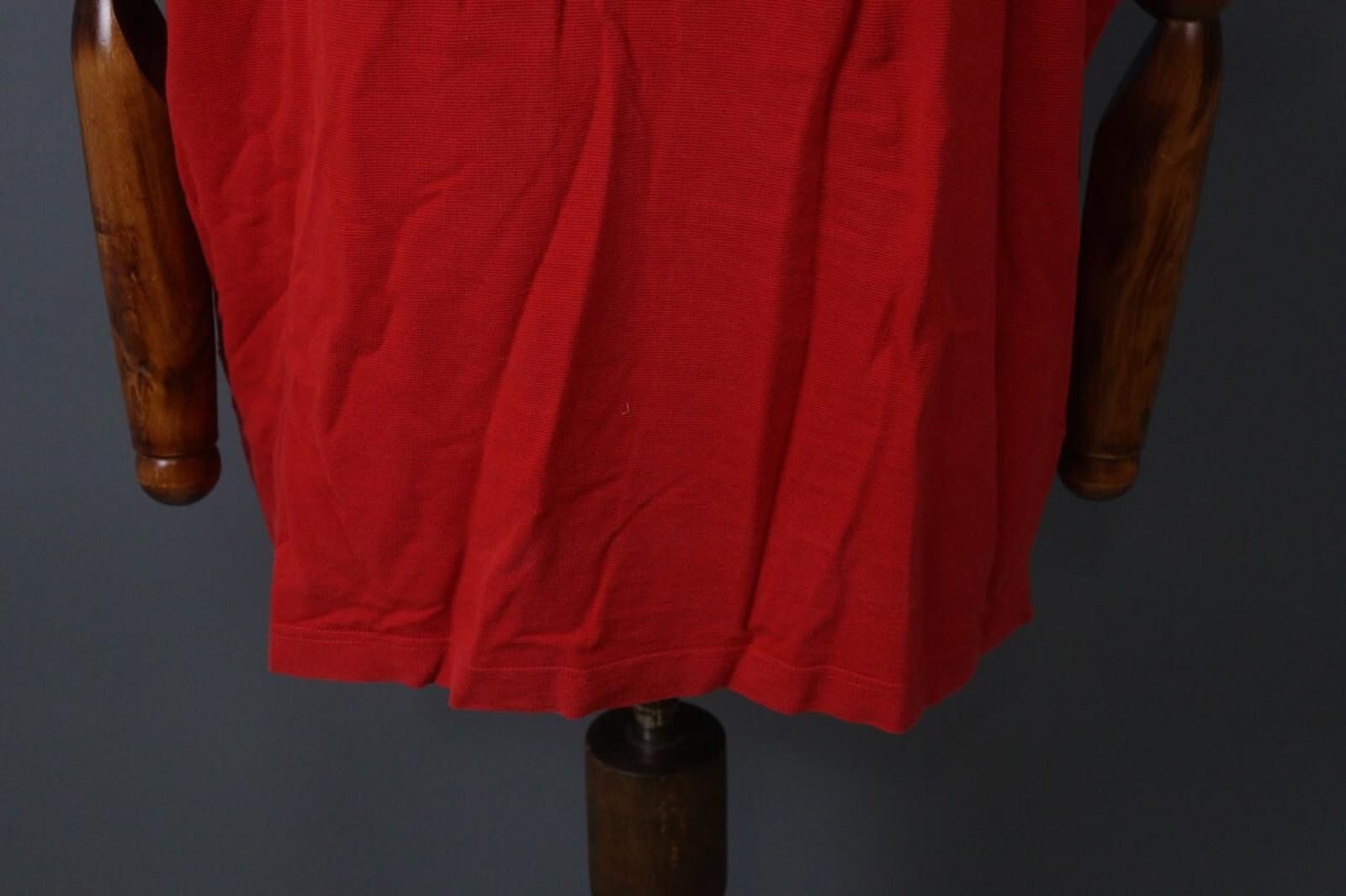 Lacoste Lacoste Red Cotton Collared Popover Polo Shirt Size 8 Size US M / EU 48-50 / 2 - 10 Thumbnail