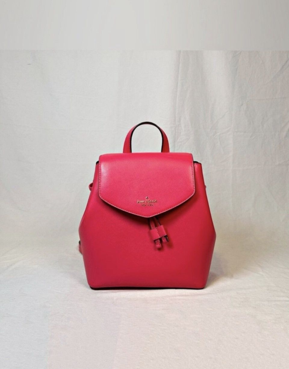 Kate Spade Kate Spade New York Bikini Pink Lizzie Flap Backpack Handbag Size ONE SIZE - 1 Thumbnail