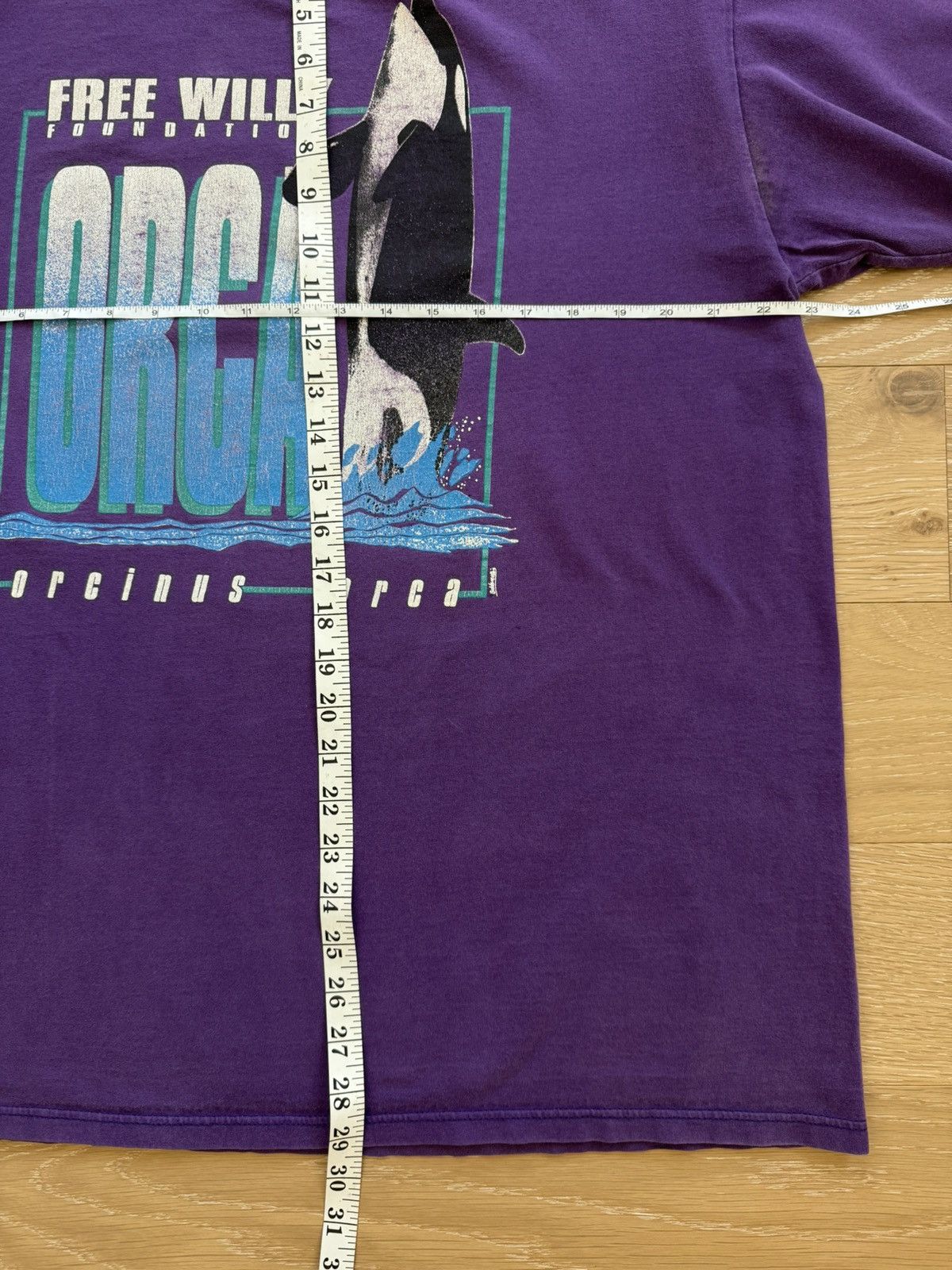 Jerzees Rare 90s Free Willy Foundation Orca Whale Vintage Shirt Size US XL / EU 56 / 4 - 6 Thumbnail