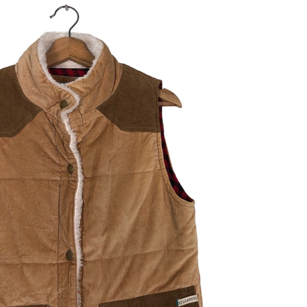 Japanese Brand 🔥Vintage Biker Vest Utility Pocket Billabong Blanket Tartan Size US M / EU 48-50 / 2 - 6 Thumbnail