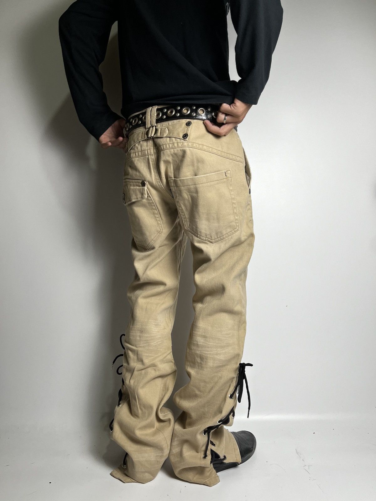 Japanese Brand Lace up Lowbox pant japanese brand Size US 30 / EU 46 - 1 Thumbnail