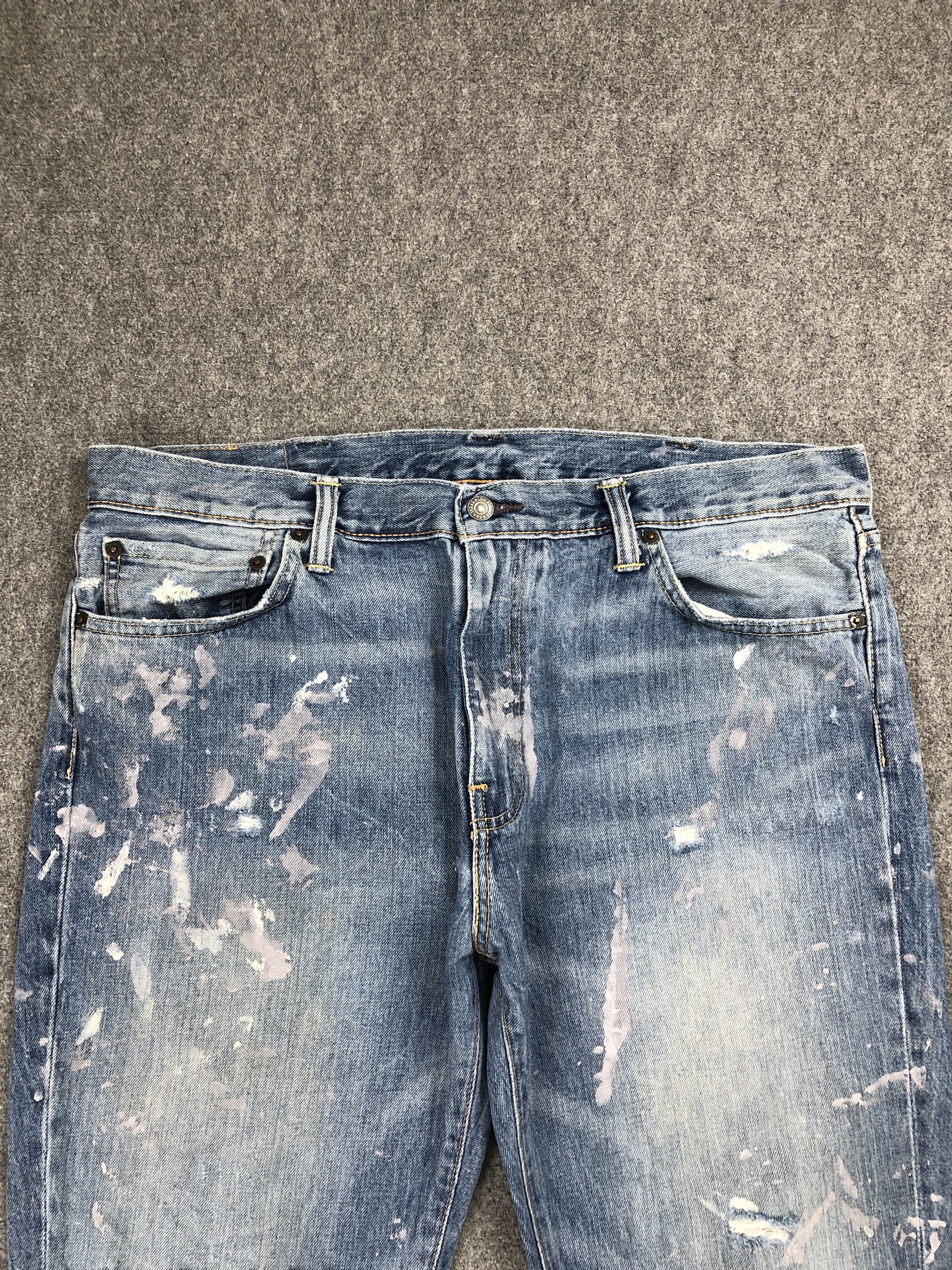 Levi's Distressed Paint Splash Vintage Levis 511 Jeans DP2252 Size US 39 - 2 Thumbnail