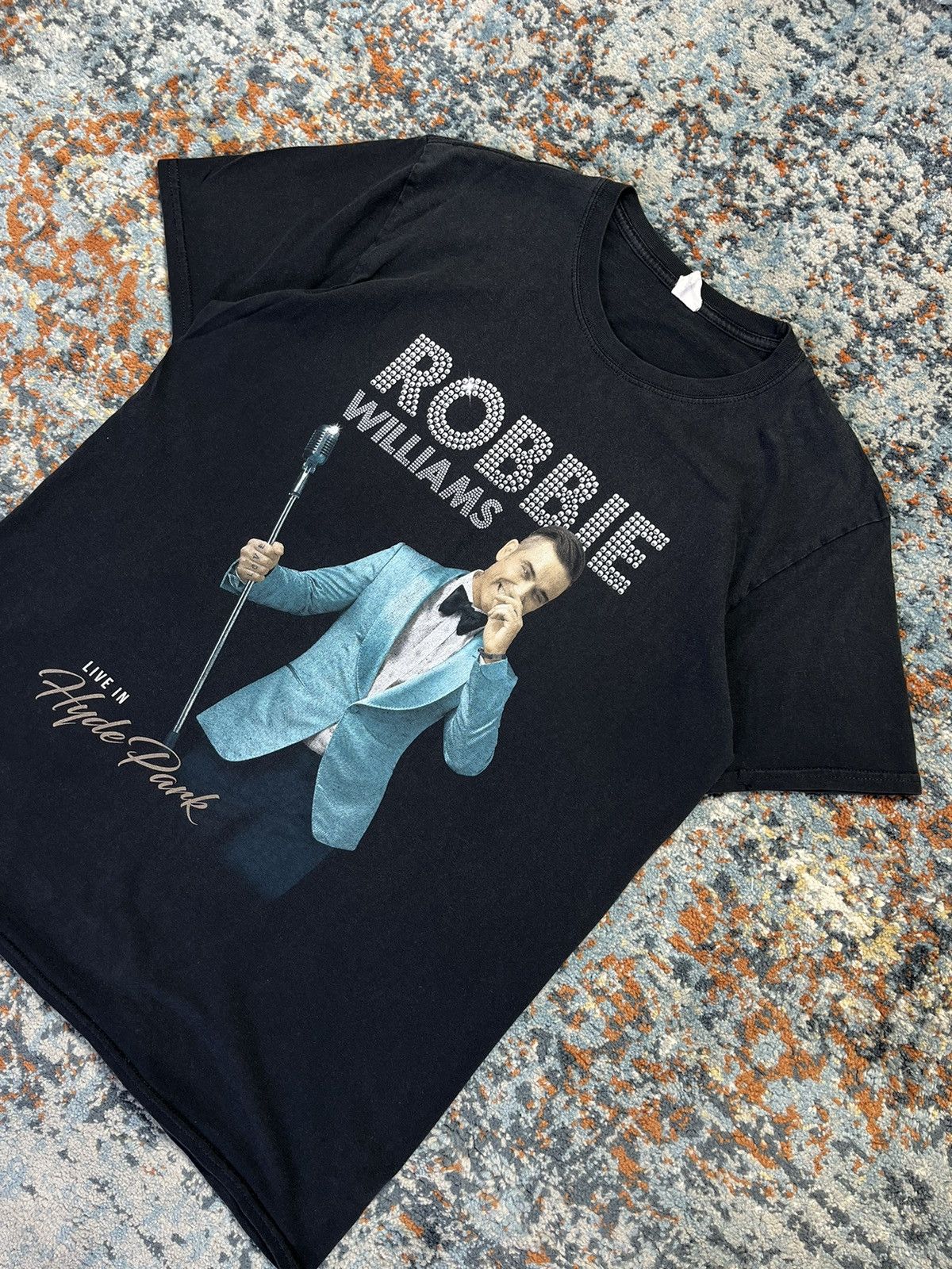 Band Tees × Vintage Vintage Robbie Williams live show London graphic band tee Size US L / EU 52-54 / 3 - 3 Thumbnail