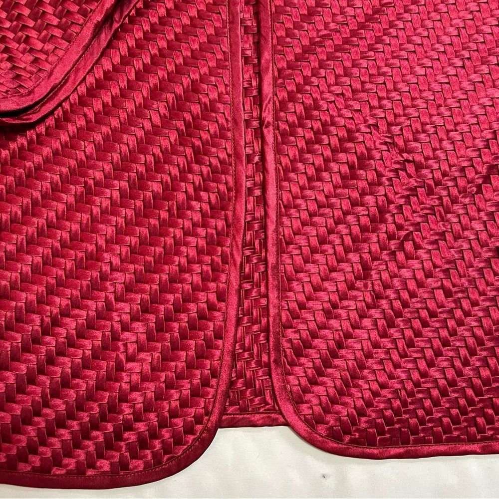 Chicos New Chico's Travelers Open Front Weave Red Jacket Size 3 US Size XL / US 12-14 / IT 48-50 - 8 Thumbnail
