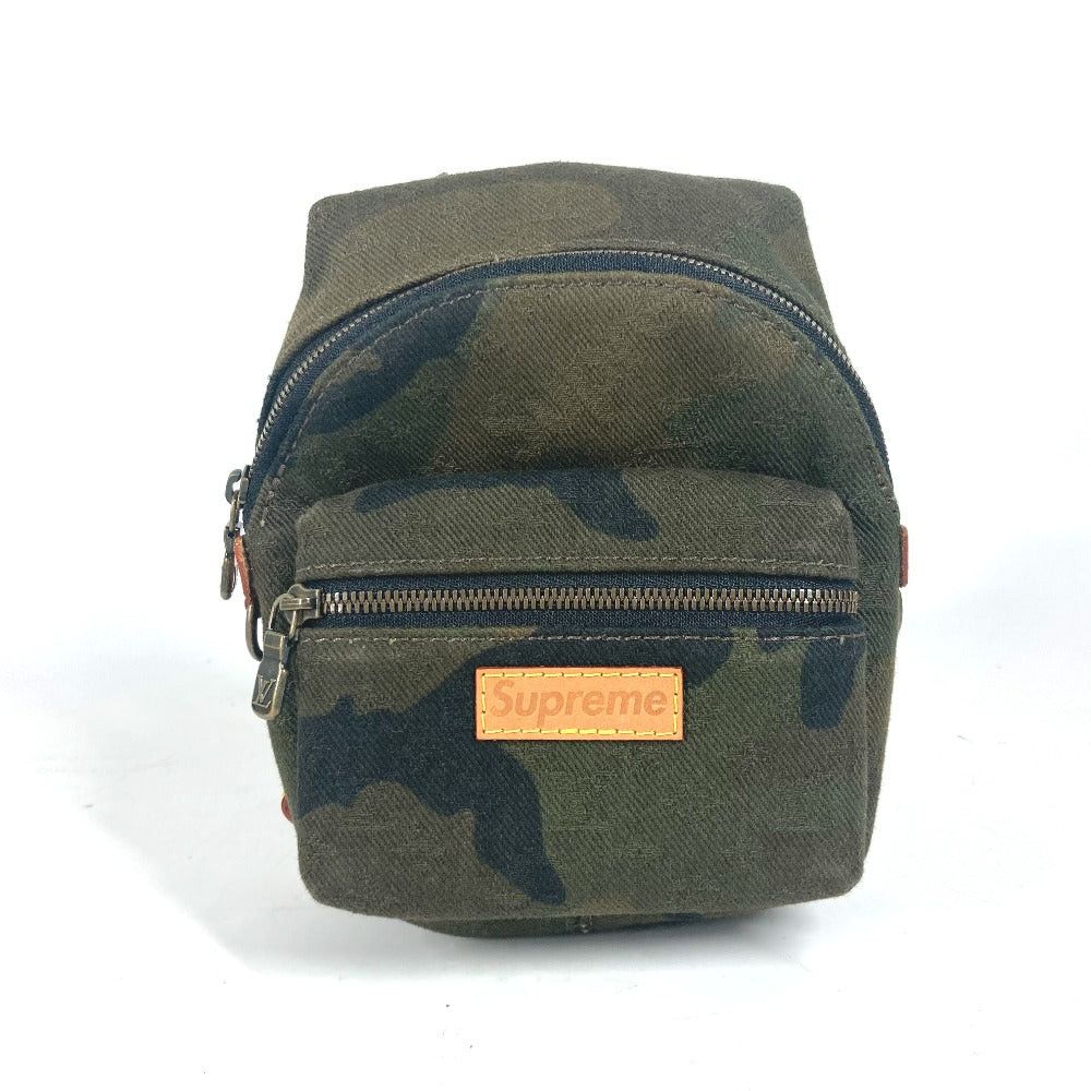Louis Vuitton Louis Vuitton M44201 Supreme Collaboration Apollo Backpack Nano Bag Charm Rucksack Camouflage Keychain Canvas Unisex Green Size ONE SIZE - 1 Thumbnail