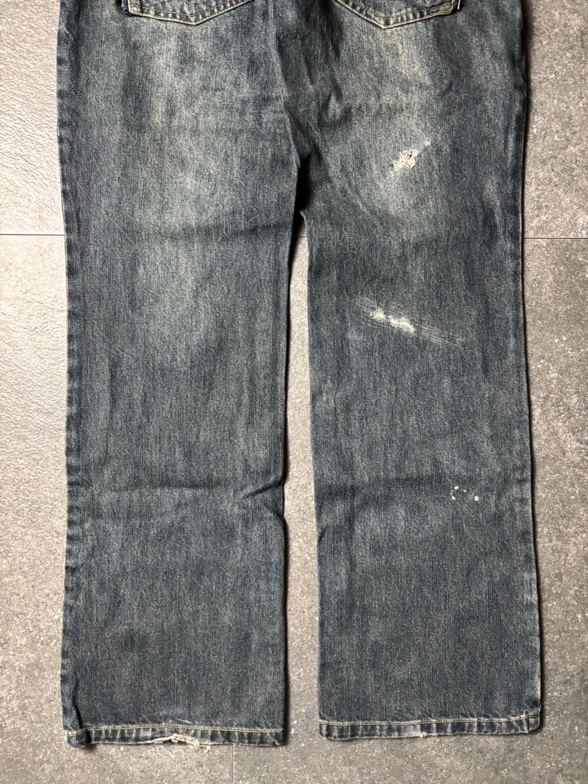 Japanese Brand 2000s Aphalle Double Waist Hybrid Camo Mudwash Jeans Size US 31 - 16 Thumbnail
