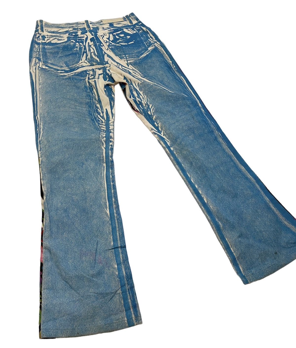 If Six Was Nine Krizia 💰💰 SICK!! RARE trousers Flared FULLPRINT Size US 29 - 5 Thumbnail