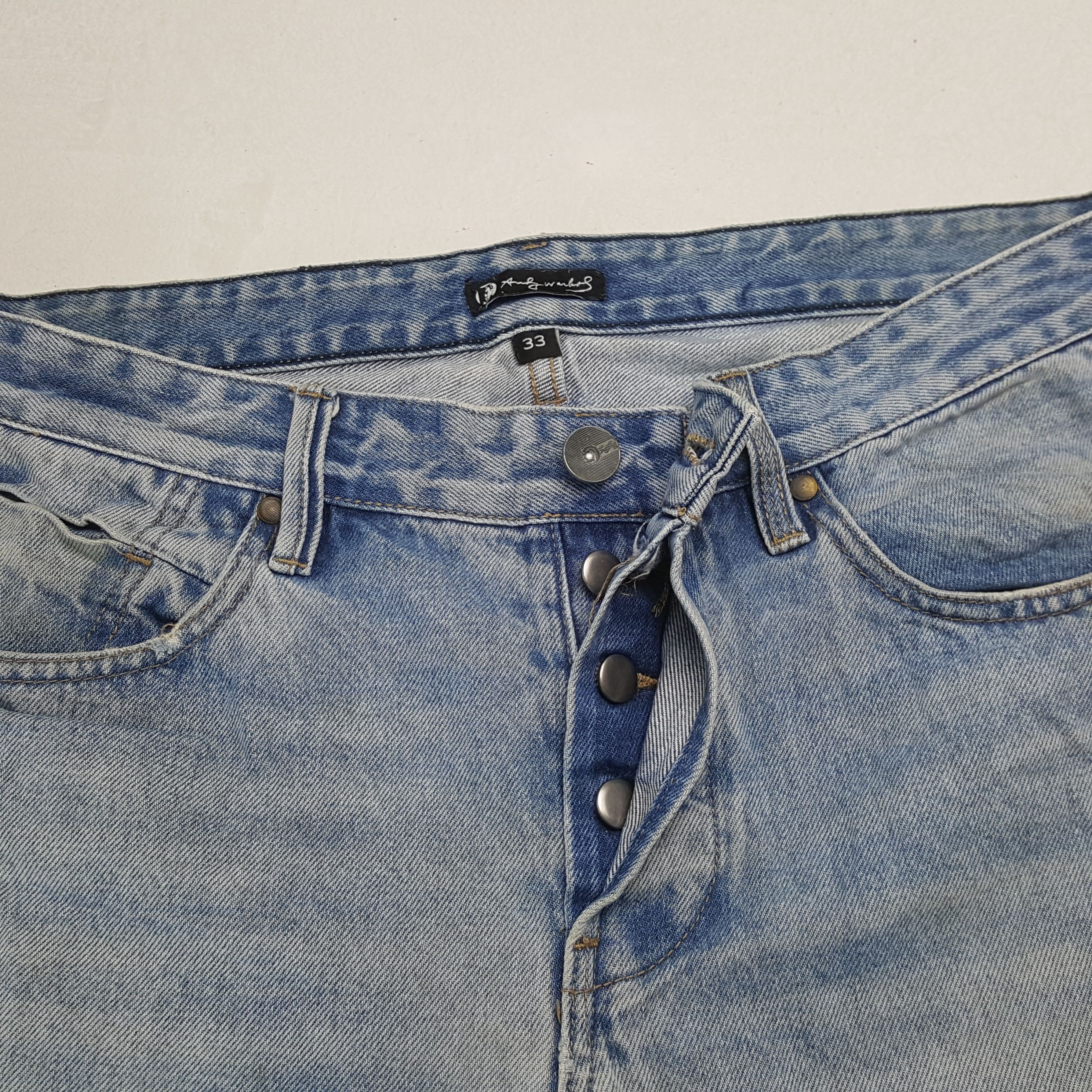 Andy Warhol X Billabong Streetwear Distressed Jeans