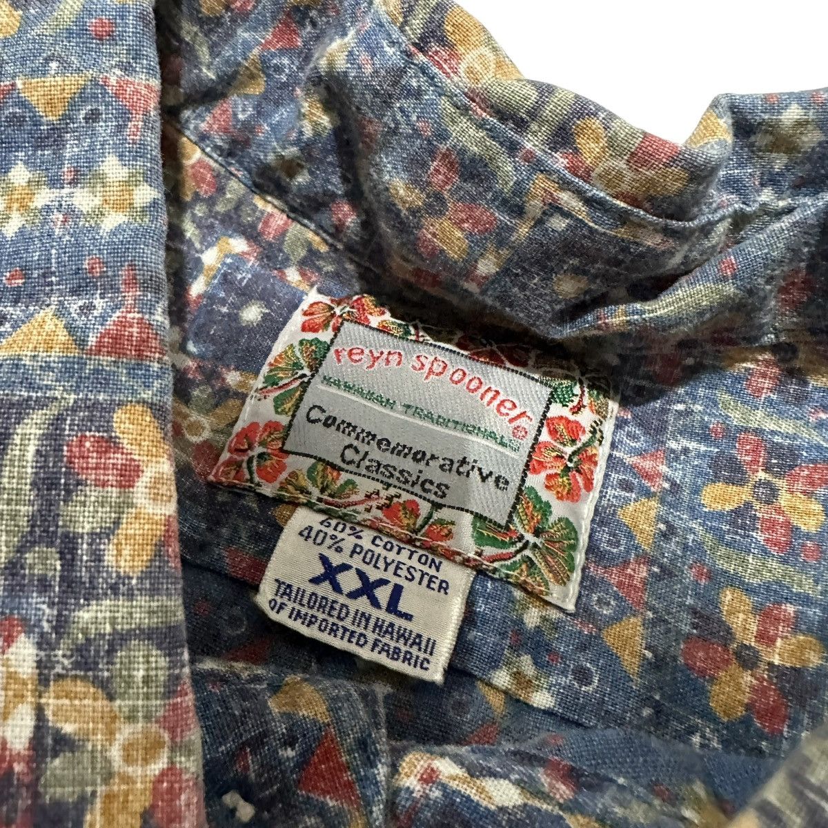 Reyn Spooner Lahaina Sailor Popover Blue Floral Hawaiian Tradition Size US XXL / EU 58 / 5 - 5 Thumbnail