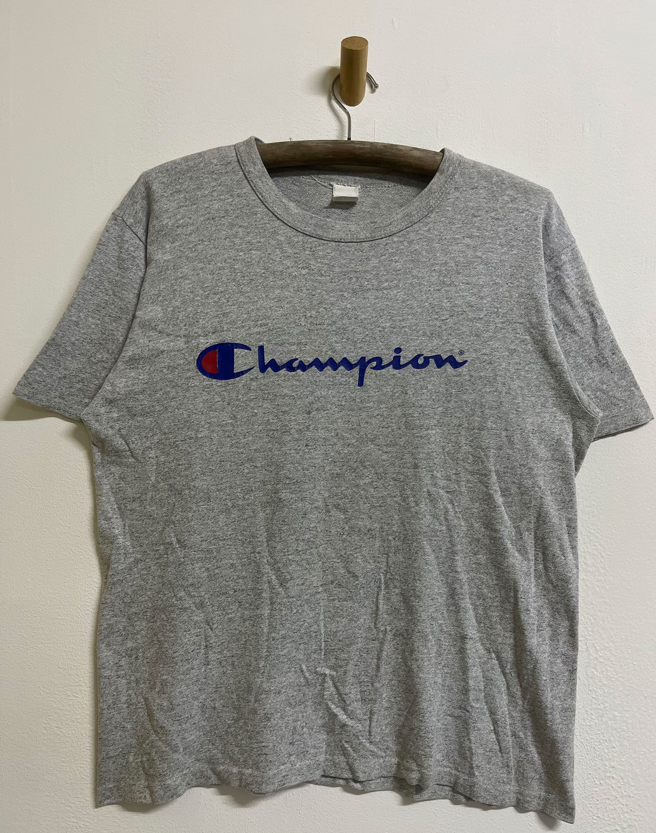 Champion Vintage 80s 90s Champion Heather Grey Size US L / EU 52-54 / 3 - 1 Thumbnail