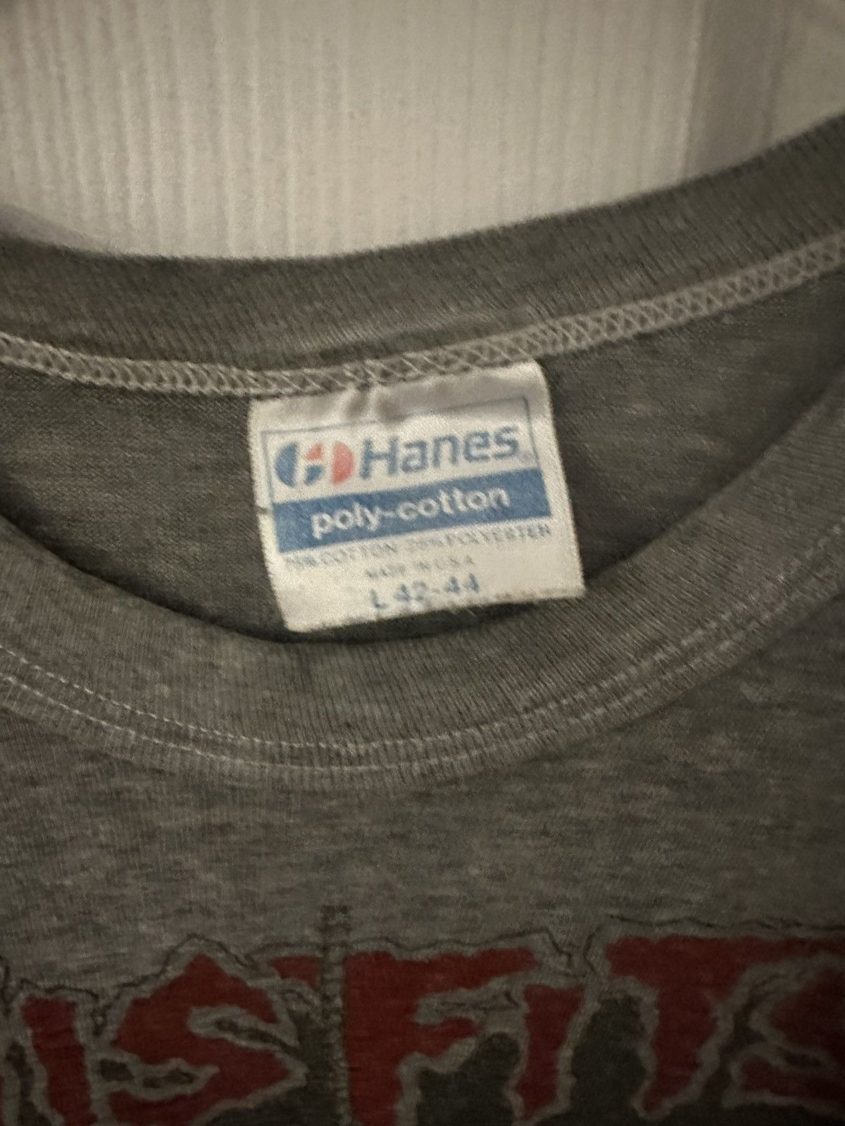 Hanes × Misfits × Vintage 1983 misfits necros mercury cafe vintage band tee Size US L / EU 52-54 / 3 - 4 Thumbnail