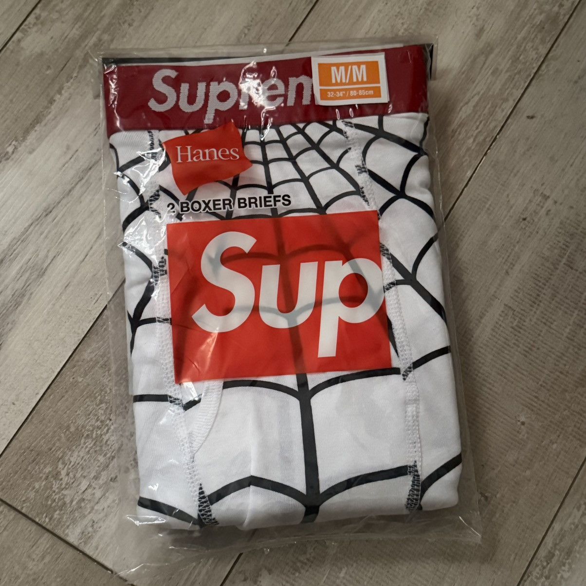 Hanes × Supreme Supreme x Hanes Skeleton Thermal Set White | Grailed