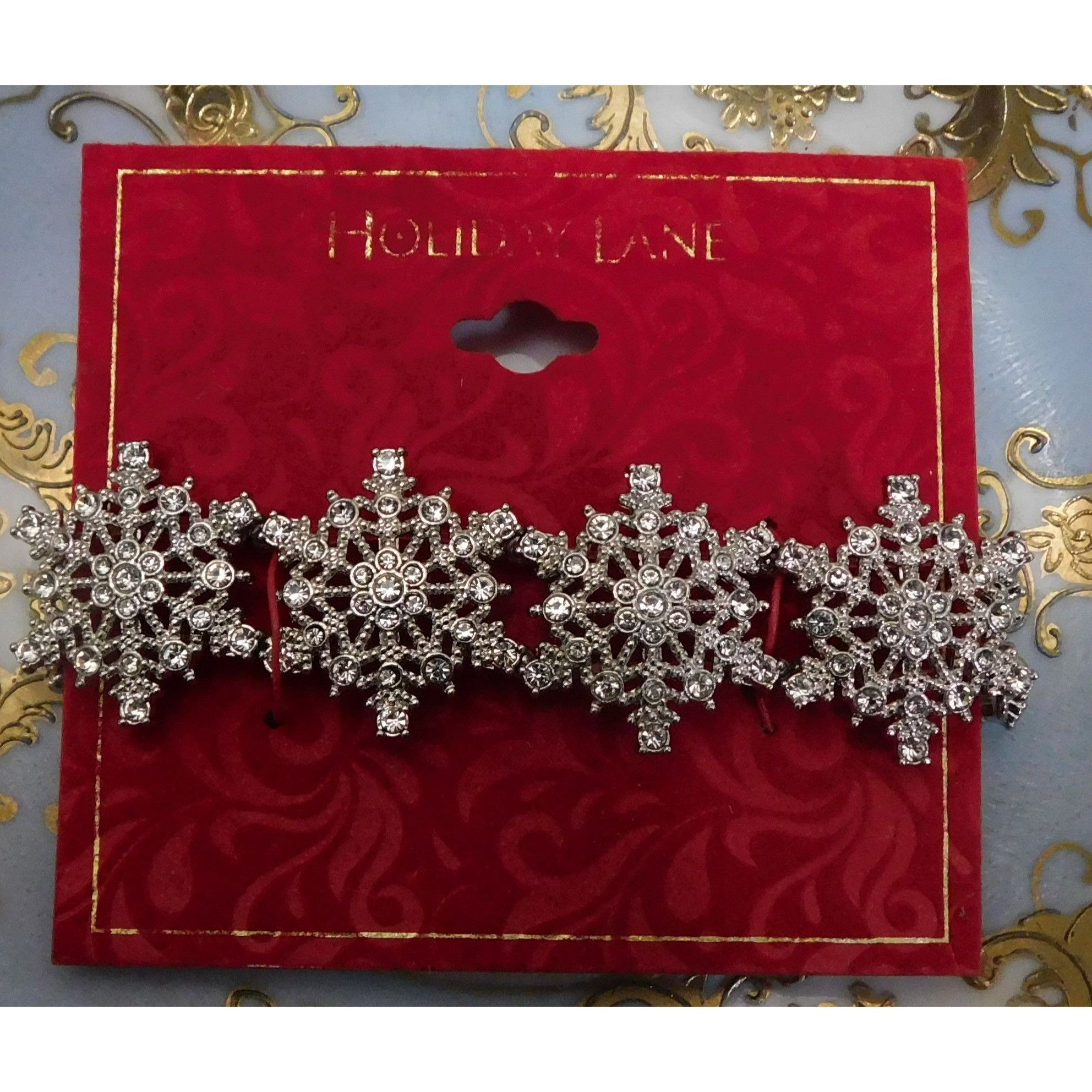 Other Holiday Lane Rhinestone Snowflake Bracelet Size ONE SIZE - 4 Thumbnail