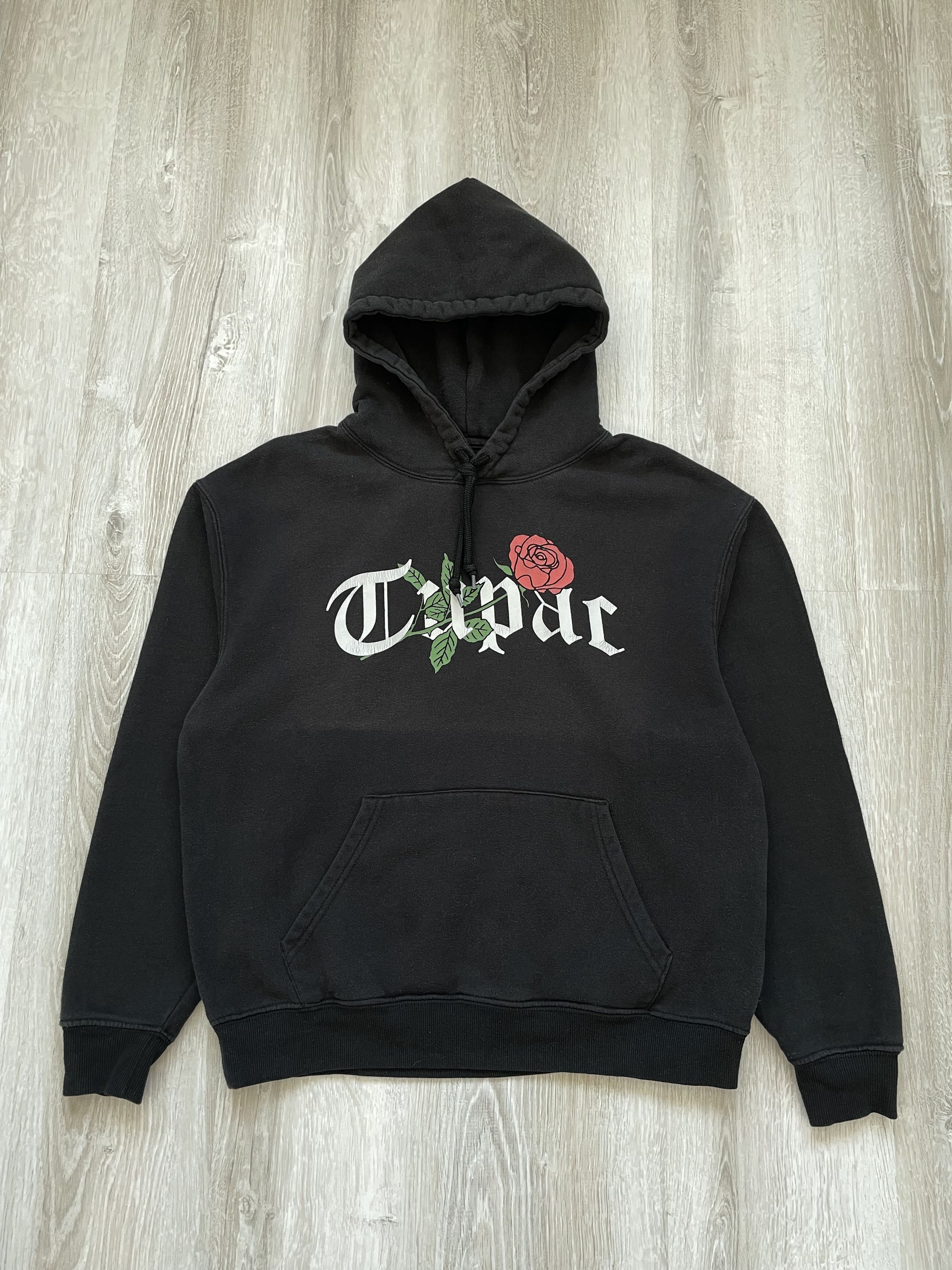 Vintage 2PAC Roses hoodie Size US M / EU 48-50 / 2 - 1 Thumbnail