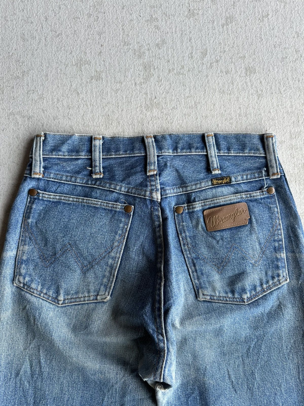 TAION Vintage WRANGLER Jeans Mudwash Talon Distressed Denim Pants Size US 28 / EU 44 - 11 Thumbnail