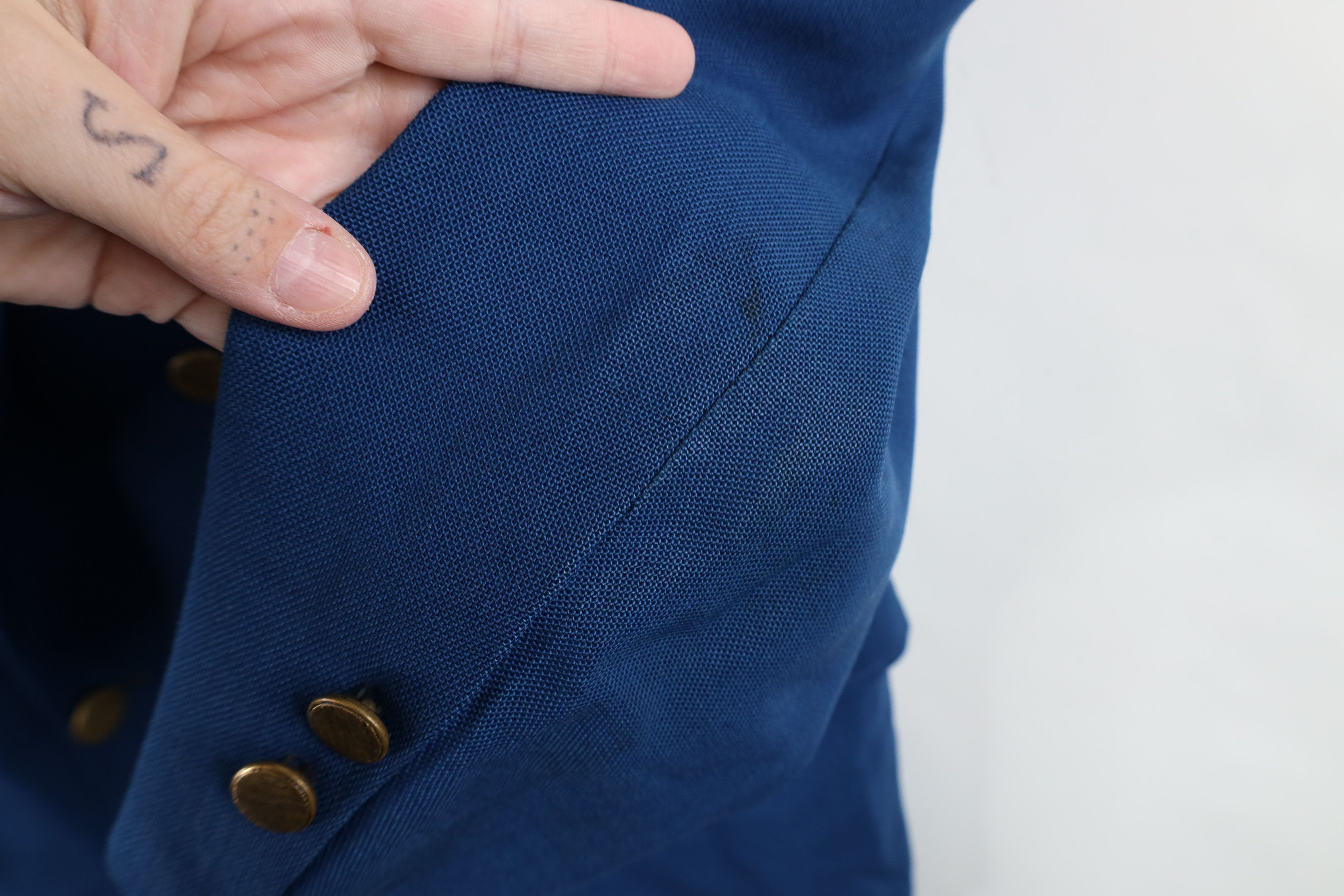 Vintage Vintage 50s 60s Macys Gabardine Breasted Suit Jacket Blazer Size US XL / EU 56 / 4 - 8 Thumbnail