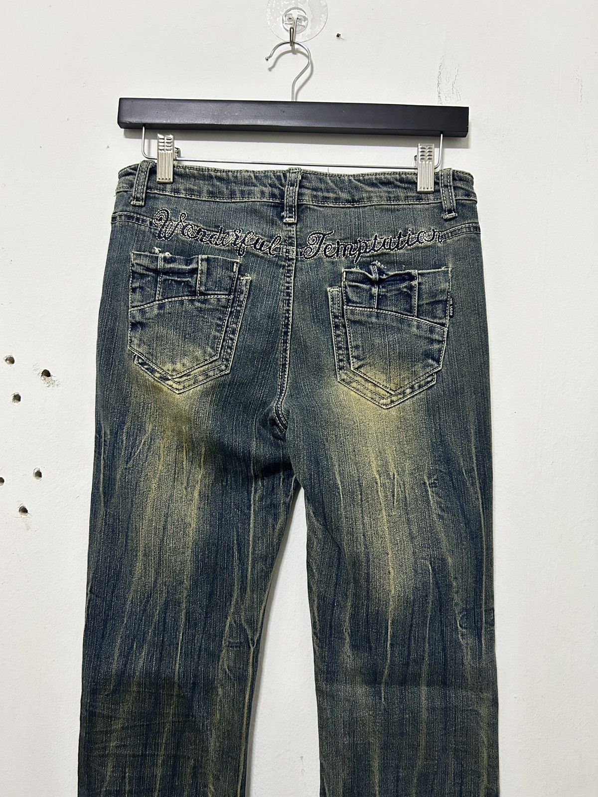 If Six Was Nine × Japanese Brand × Le Grande Bleu (L.G.B.) Just Me Flare Jeans Sick Faded Mudwash Vitntage Style Size 28" / US 6 / IT 42 - 7 Thumbnail