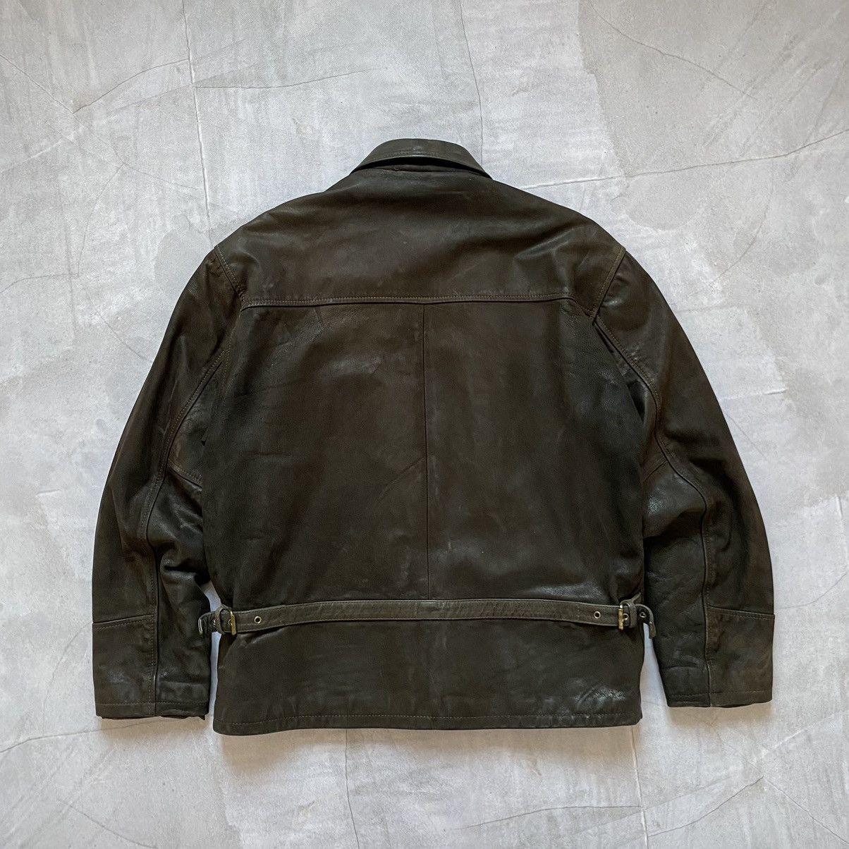 Leather Vintage 90s Genuine Rare Real Leather Jacket Brown Y2K Size US XL / EU 56 / 4 - 9 Thumbnail