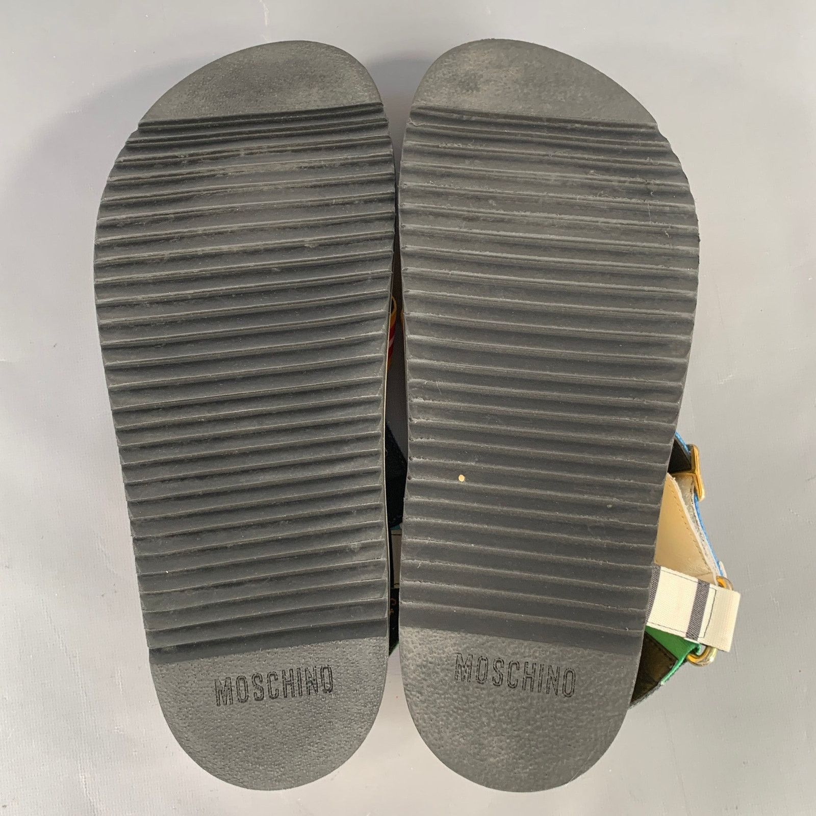Moschino MOSCHINO Size 12 Multi-Color Geometric Sandals Size US 12 / EU 45 - 6 Thumbnail