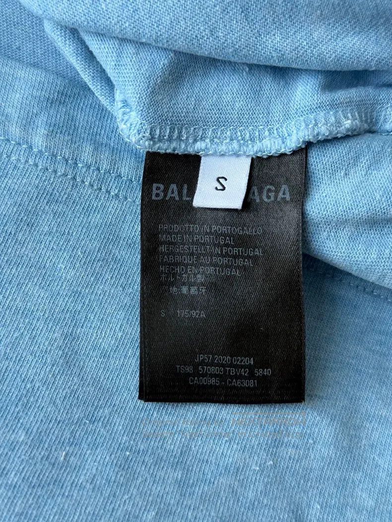 Balenciaga Balenciaga Misty blue Coke short sleeve Size US S / EU 44-46 / 1 - 5 Thumbnail
