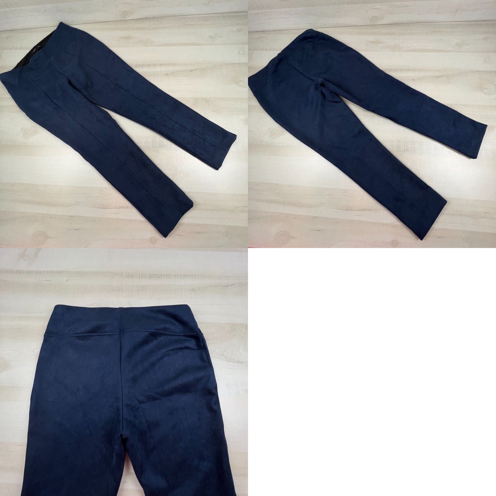 Andrew Marc Andrew Marc Womens Leggings XL Blue Velour Pull On Pants Stretch Flat Front Shirt? Size 40" / US 18 - 8 Thumbnail