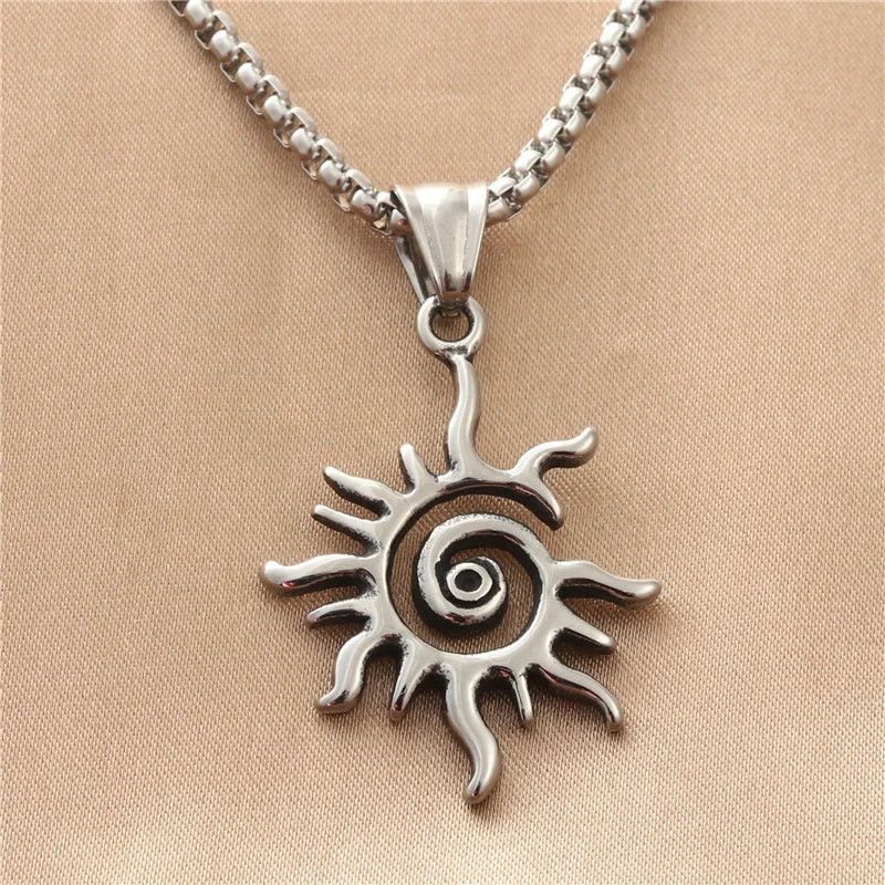 Other Fashion Creative Sun Flame Pendant Necklace Size ONE SIZE - 3 Thumbnail