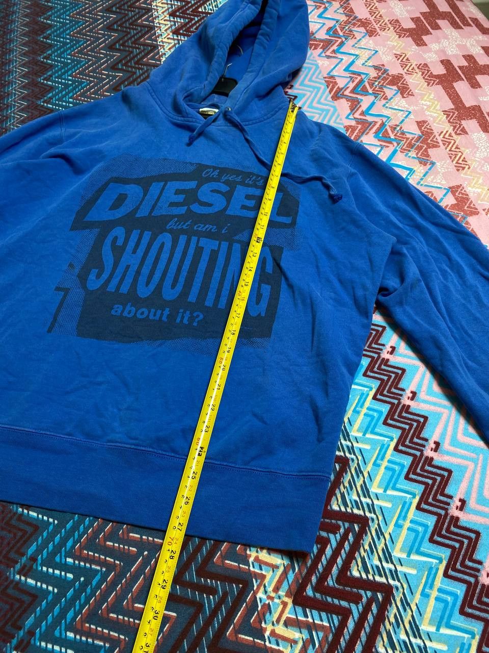 Diesel × Vintage Vintage 90s Diesel Big Logo black hoodie avantgarde Size US XL / EU 56 / 4 - 10 Thumbnail