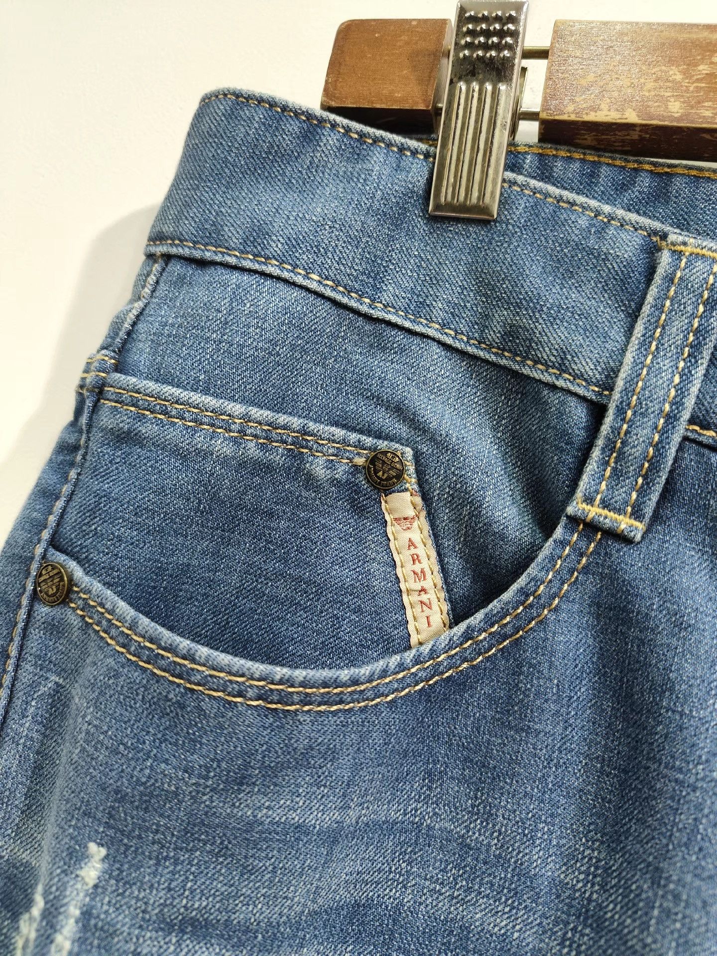 Armani ARMANI Men's Jeans K29 Size US 29 - 3 Thumbnail