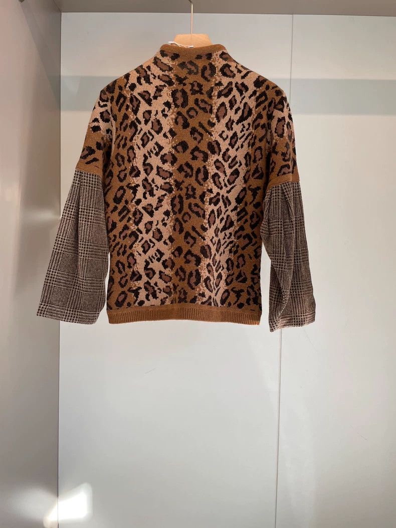 Loewe LOEWE Brown Leopard Print Wool Sweater Size M / US 6-8 / IT 42-44 - 2 Thumbnail